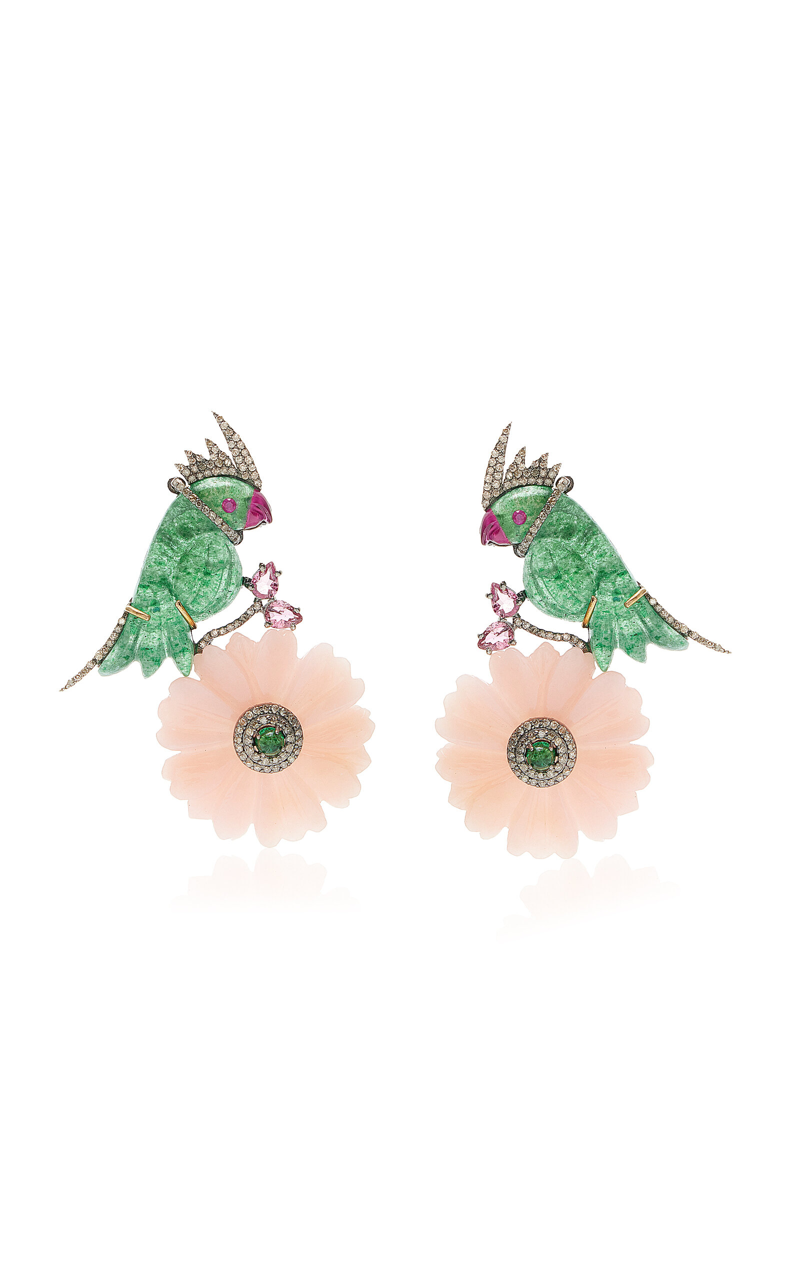 Amrapali Morni 14K Yellow Gold and Silver Multi-Stone Earrings - Multi - OS - Moda Operandi