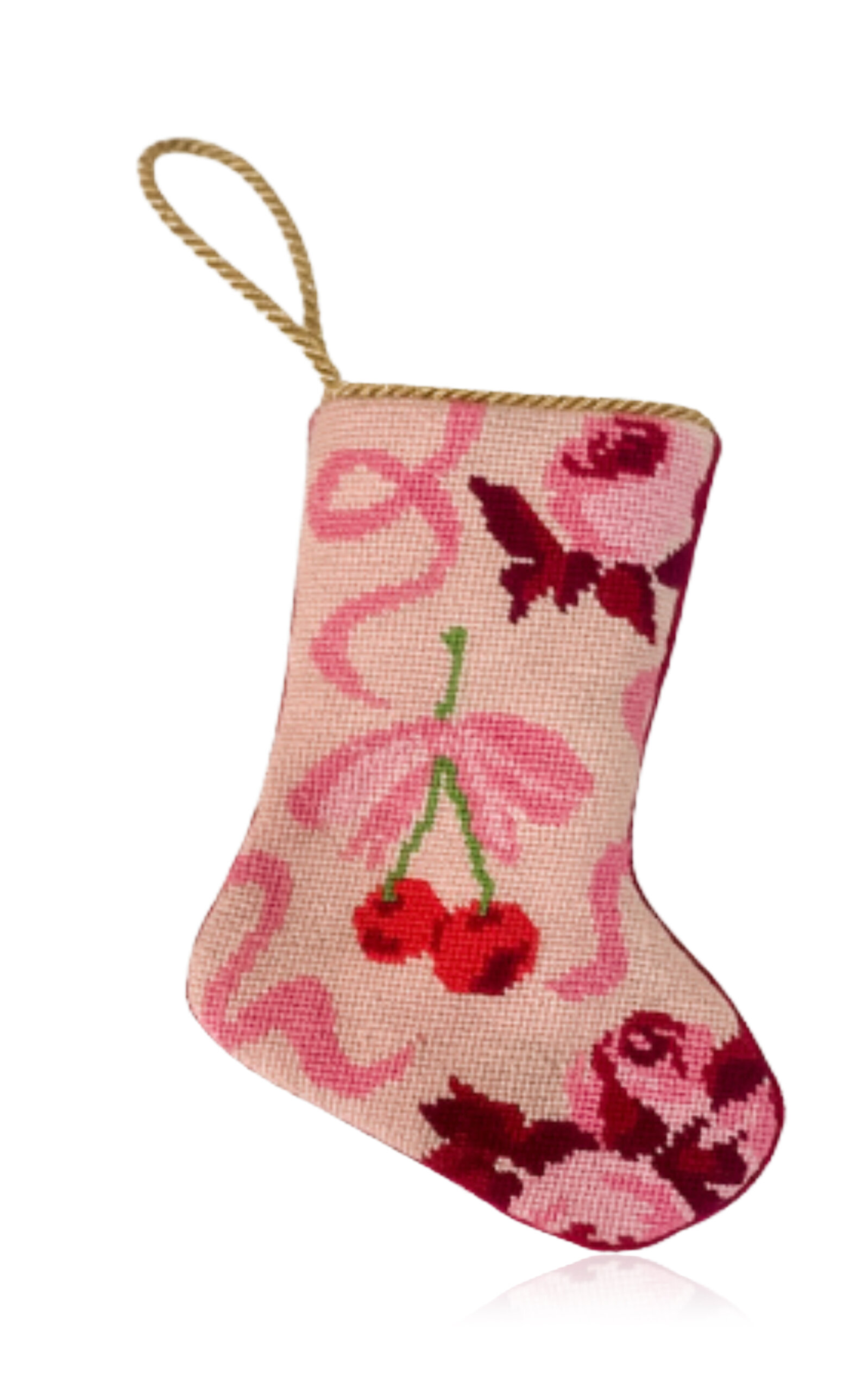 Bauble Stockings x Tara Roma Limited Edition With Cherries on Top Stocking - Pink