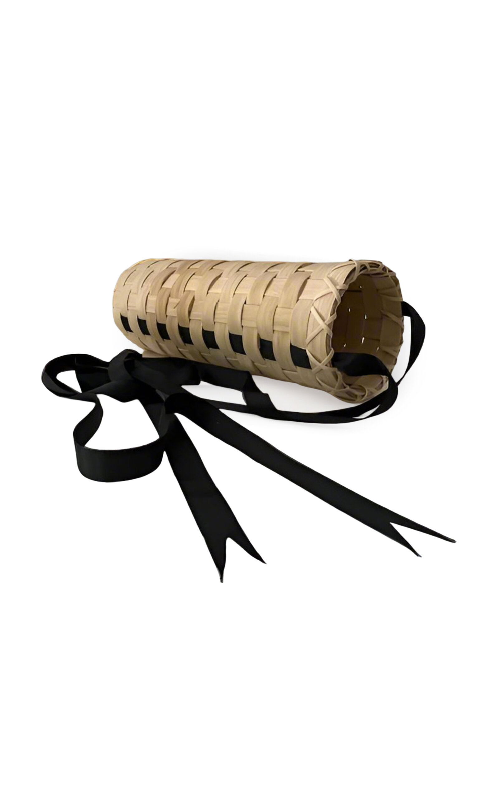Underwater Weaving Studio Ribbon Basket In Neutral