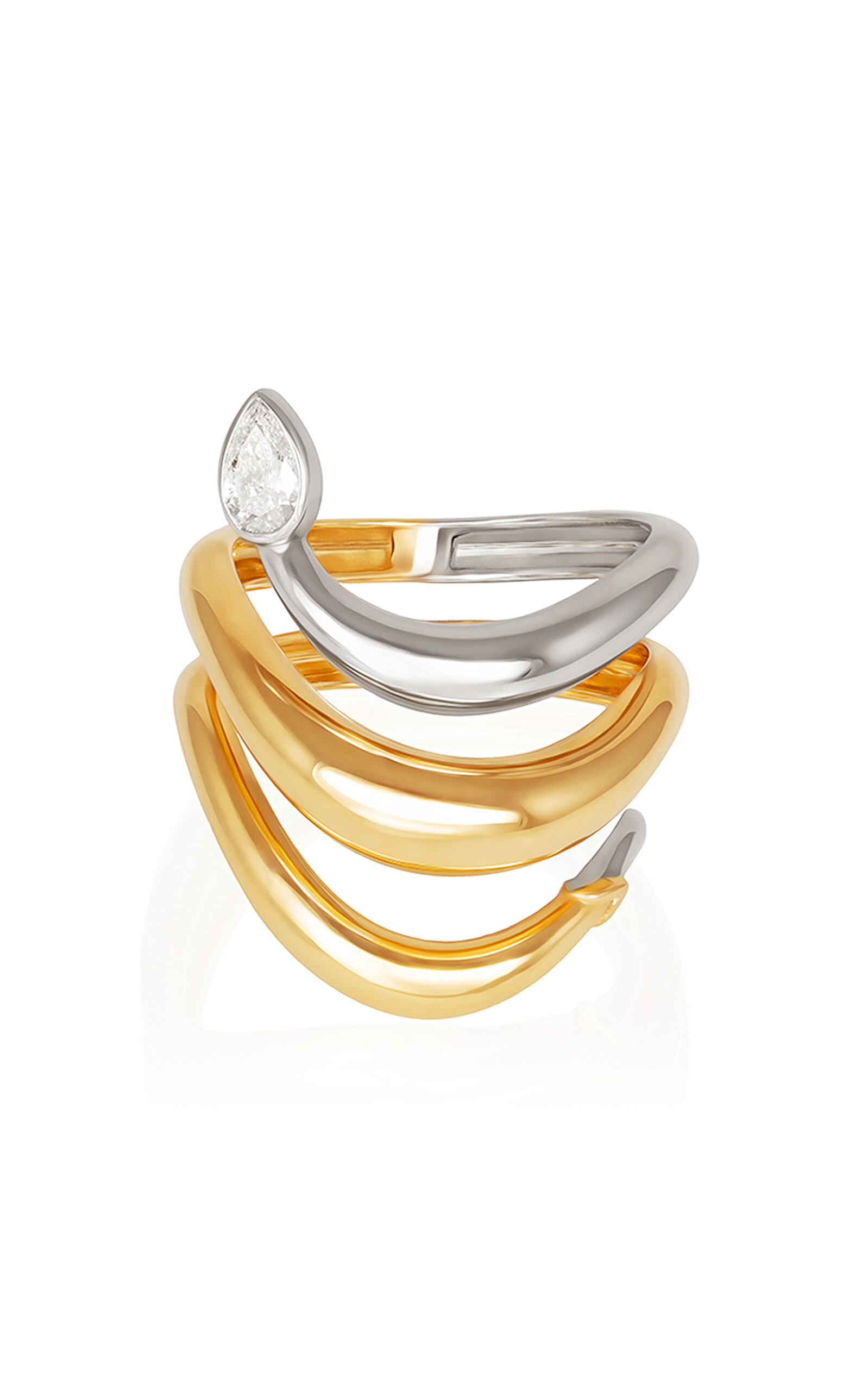 L'Atelier Nawbar - Boa Big 18K Yellow Gold Diamond Ring - Gold - 53.0mm - Moda Operandi - Gifts For Her