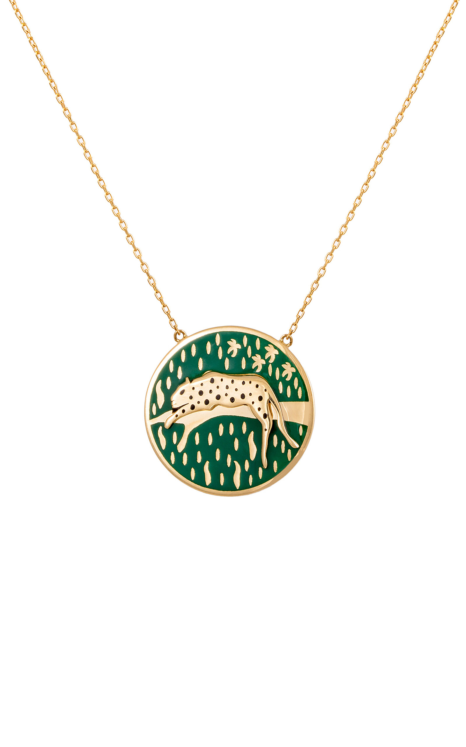 L'atelier Nawbar Lounge Like A Cat 18k Yellow Gold Diamond Necklace In Gold