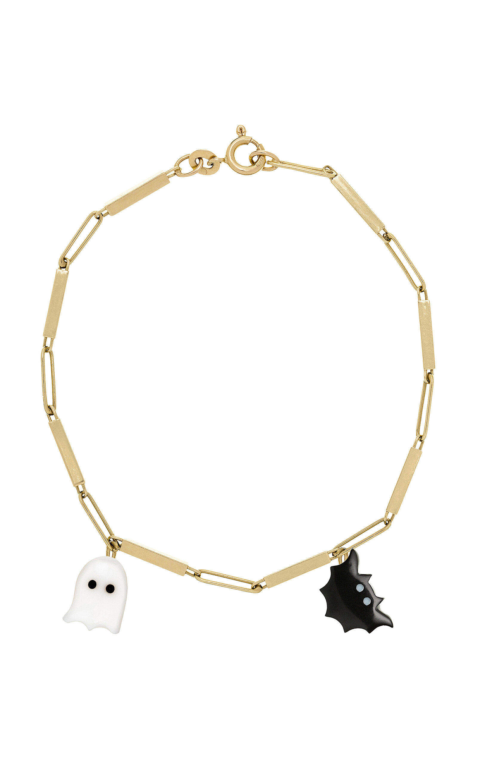 Aliita Deco Tubitos Halloween 9k Yellow Gold Bracelet In Gold