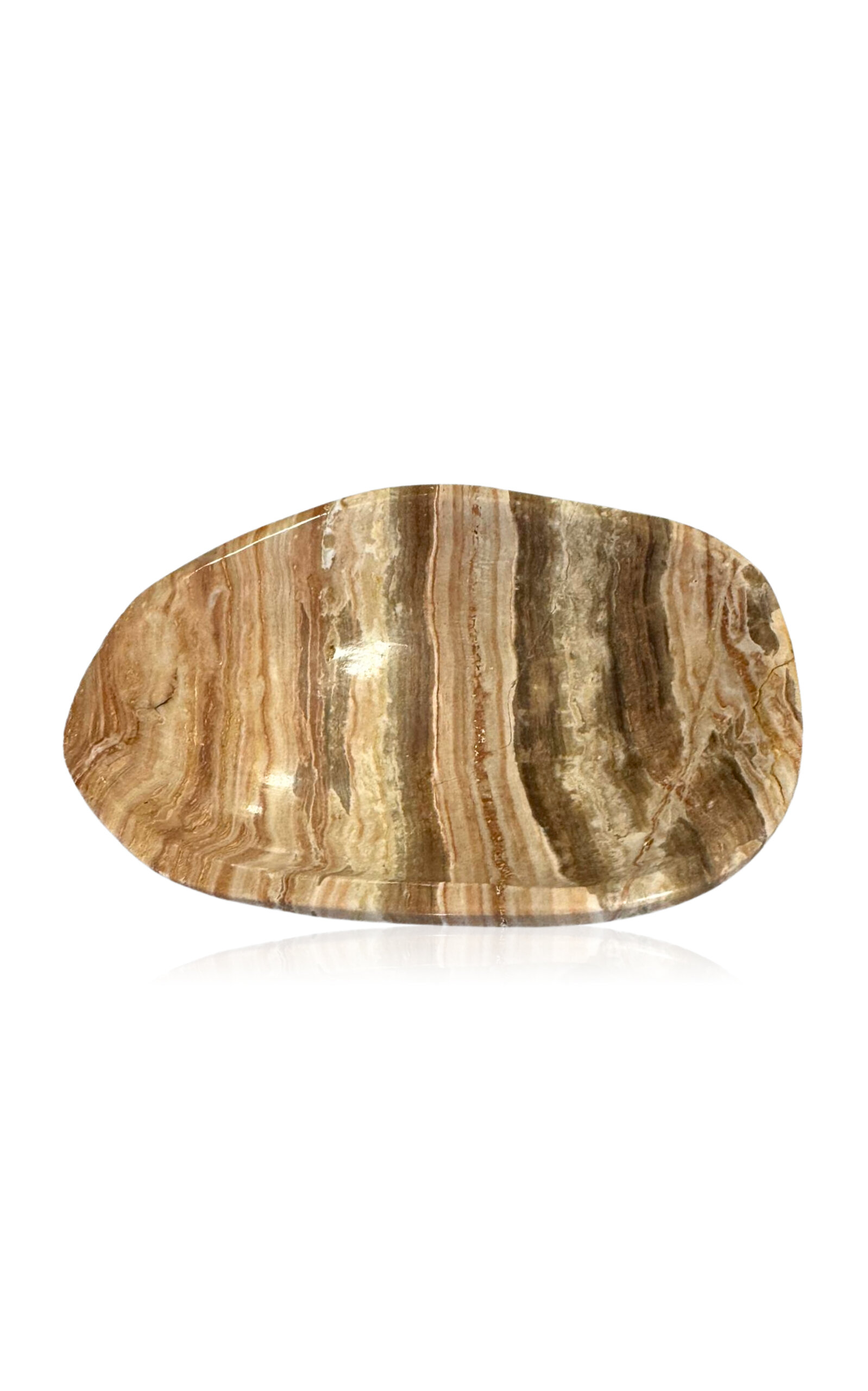 Jia Jia Multi White Onyx Oval Dish - White