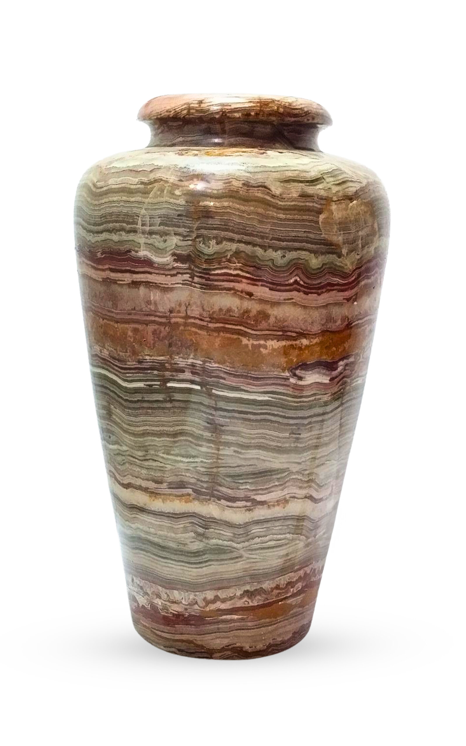 Jia Jia Brown Onyx Vase - Brown