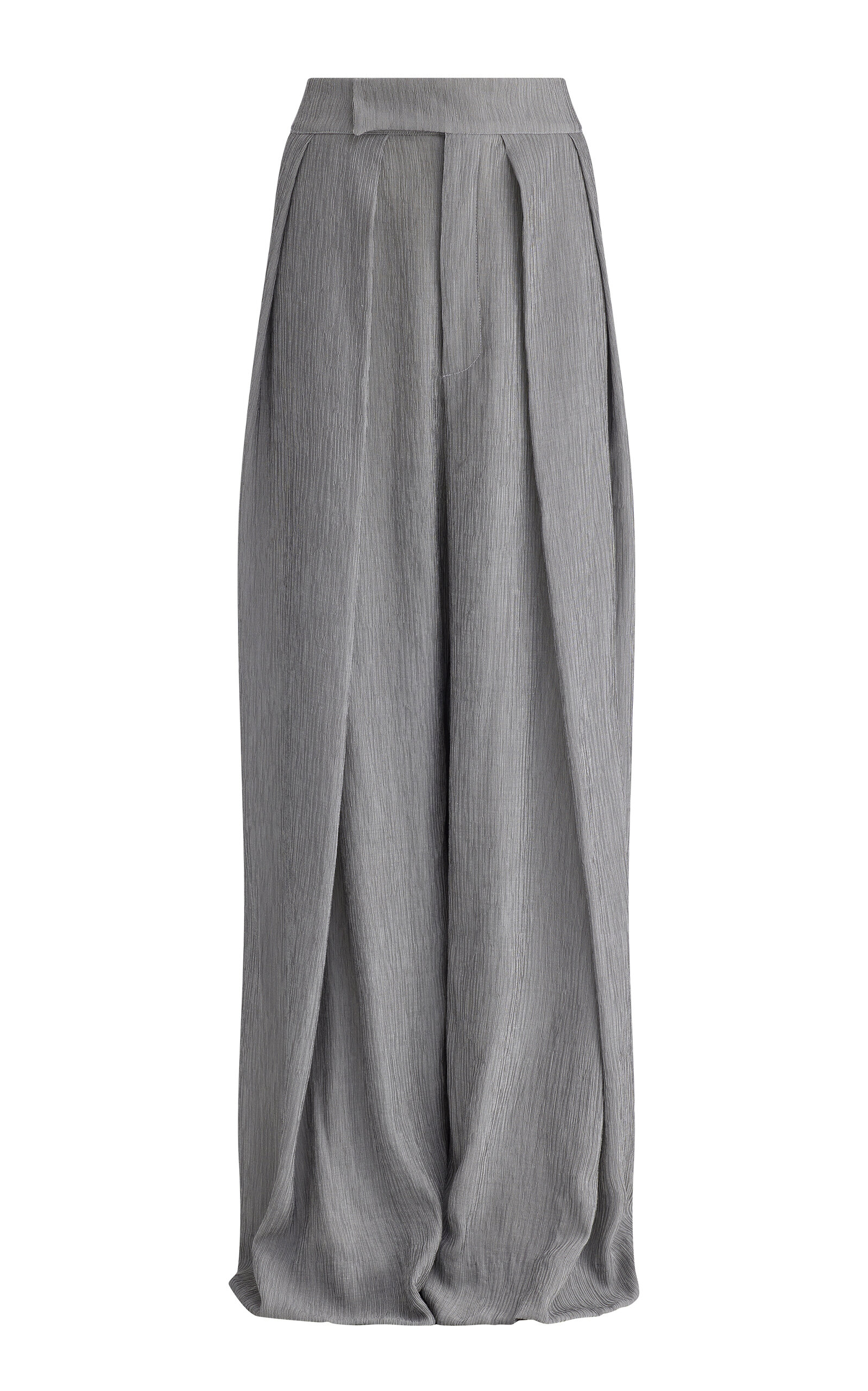 Maticevski Hello Sailor Crinkle Crepe Wide-Leg Pants
