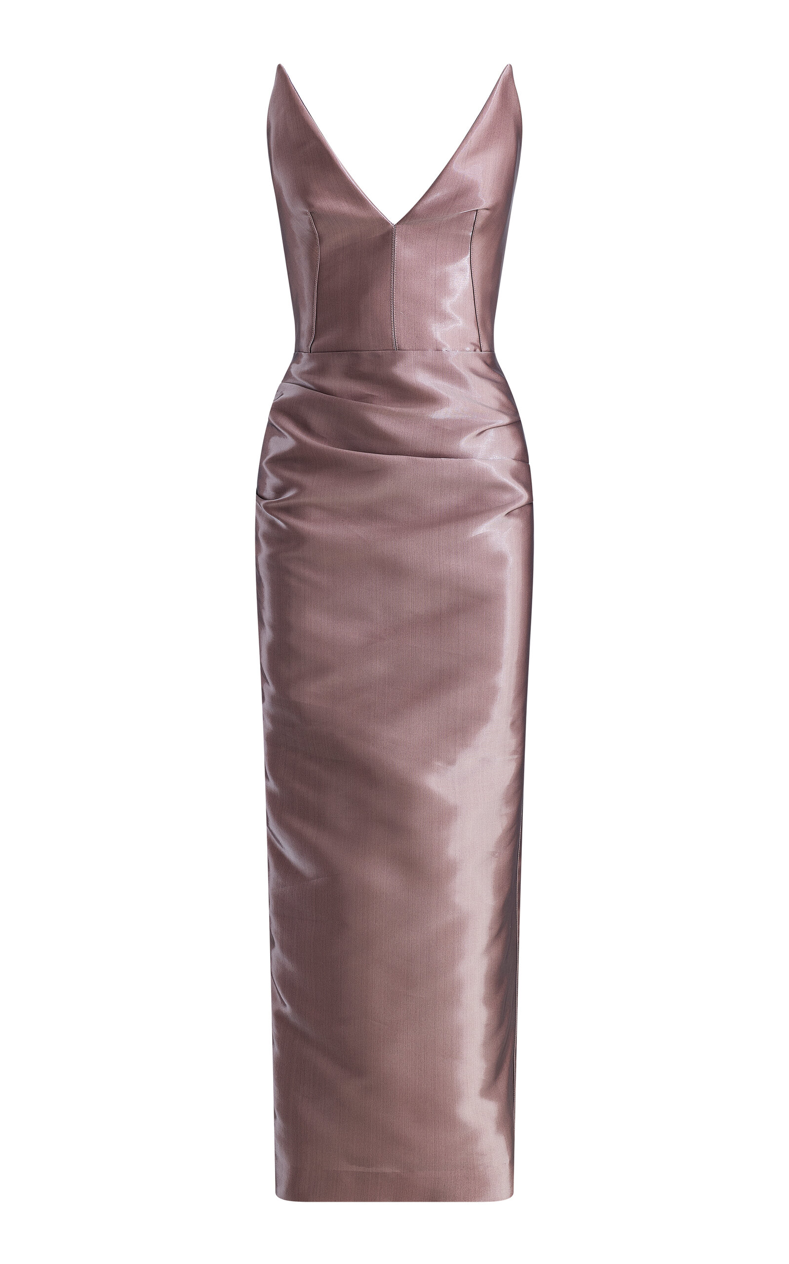 Maticevski Saucy Minx Cotton Midi Dress In Pink