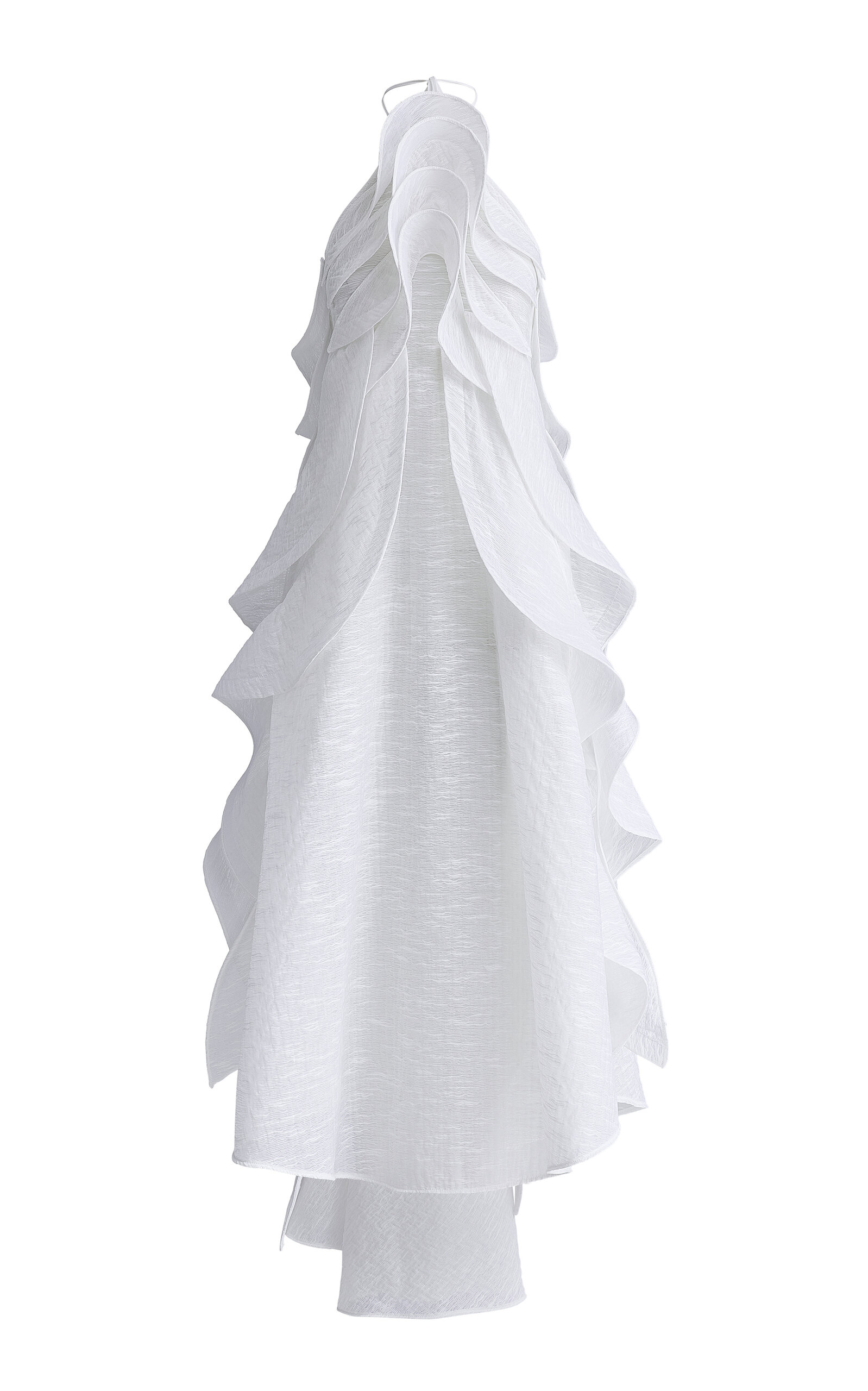 Maticevski Délice Cotton-Blend Wave Dress - White