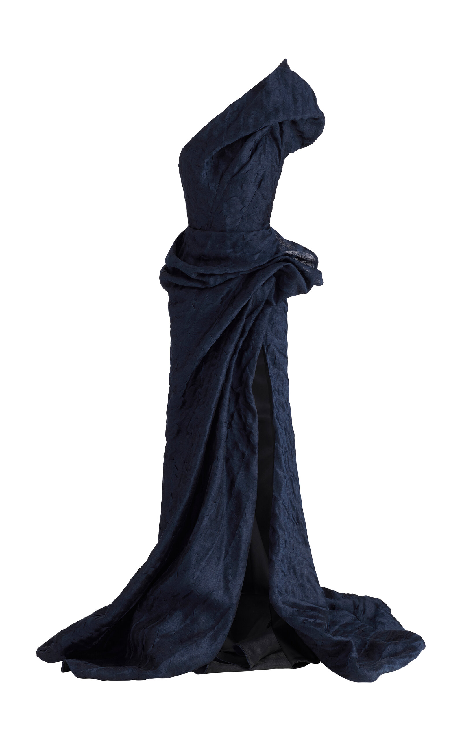 Maticevski Duchesse Satin Contentment Gown In Black