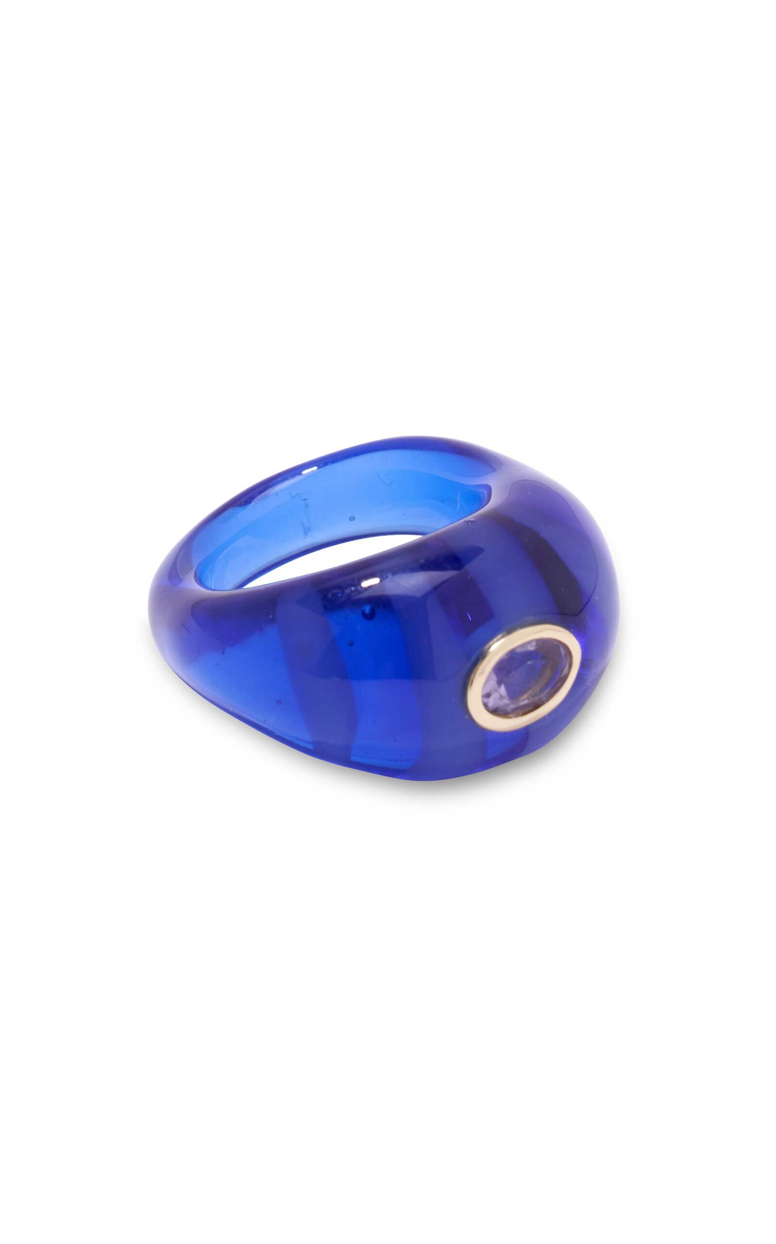 Lizzie Fortunato Monument Ring In Azure In Blue