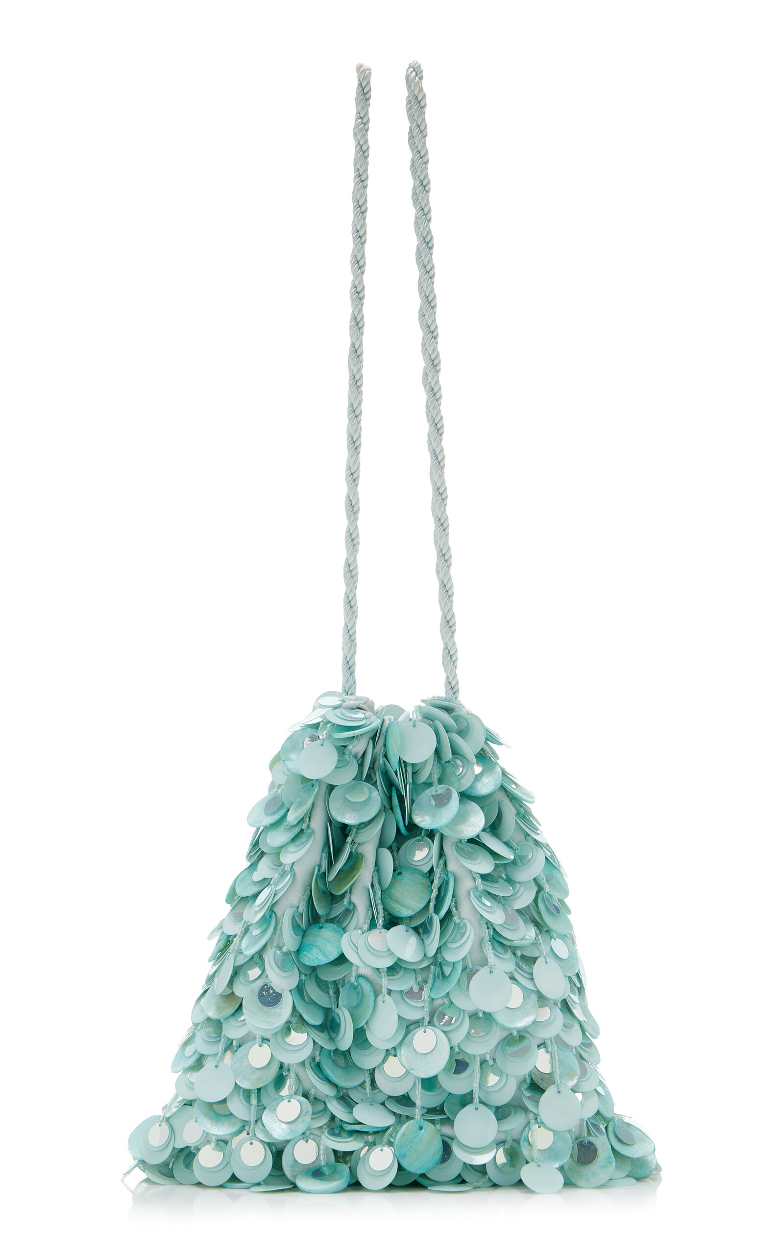 Lizzie Fortunato Gala Sequined Mother of Pearl Bag