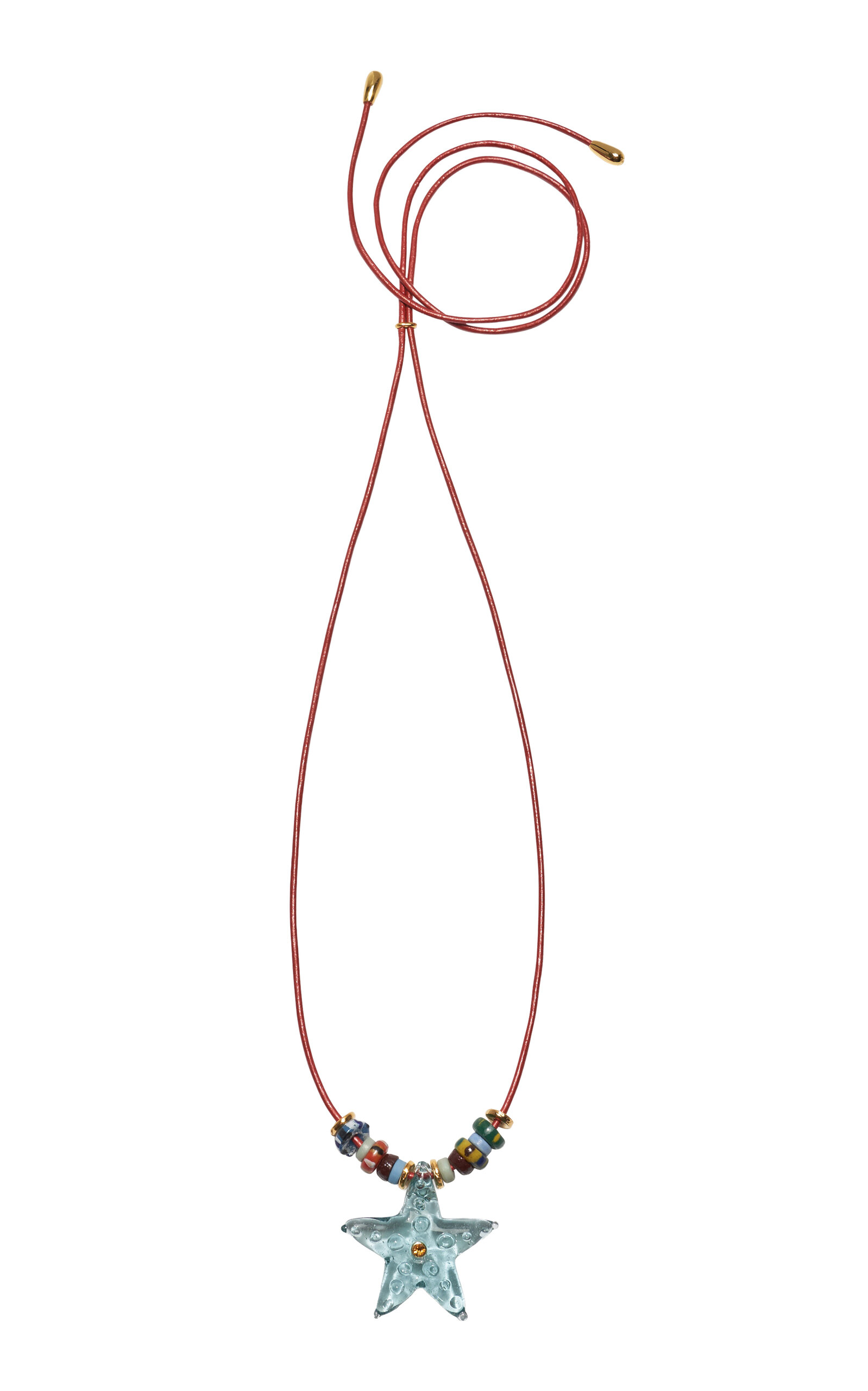 Lizzie Fortunato Mare Cord Necklace In Blue