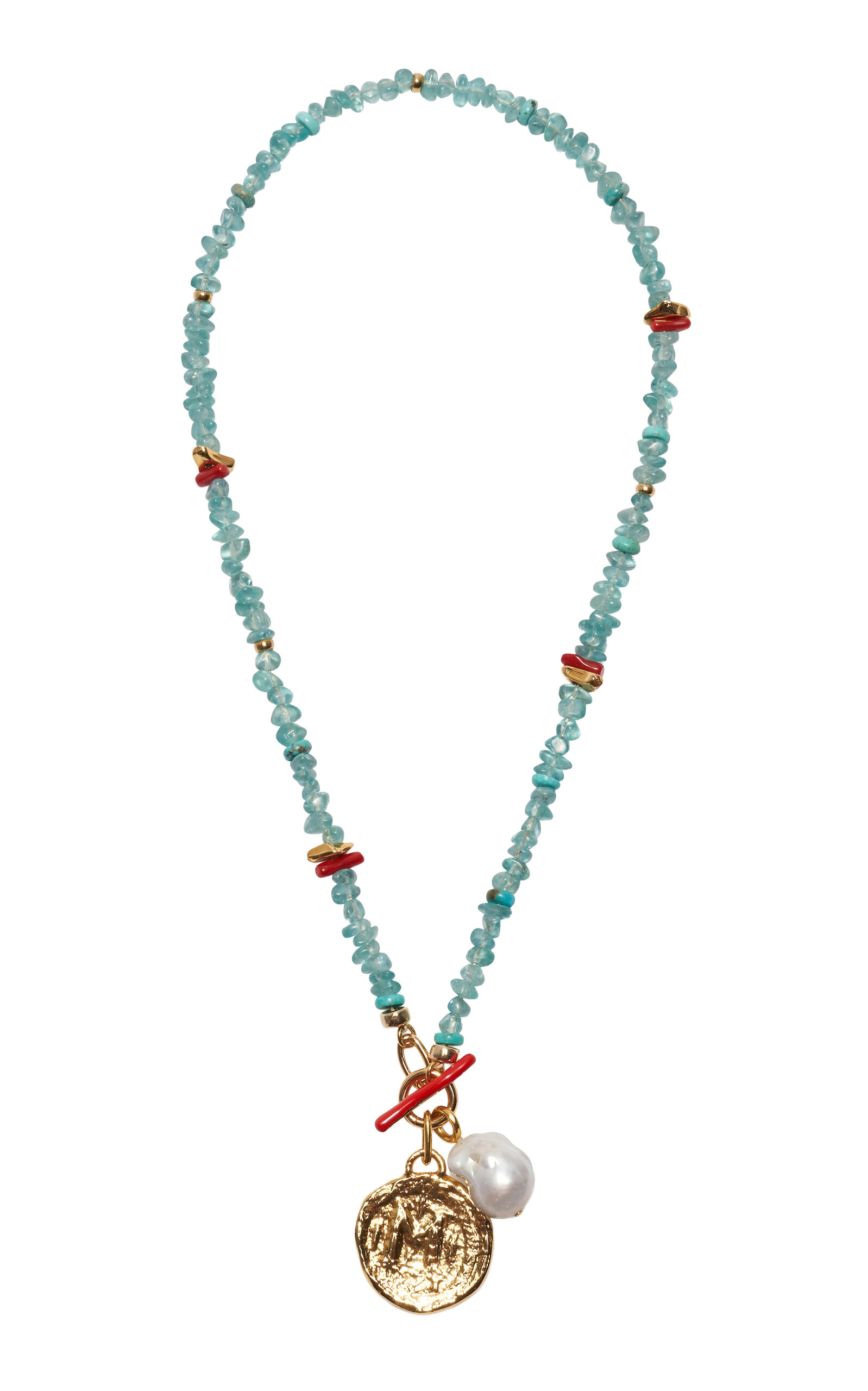 Lizzie Fortunato Crystal Cala Necklace In Gold
