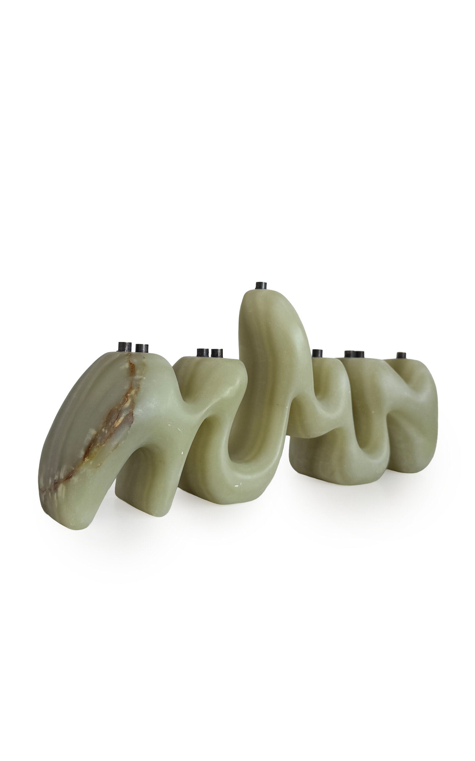 Hannah Polskin Menorah Sculpture - Green