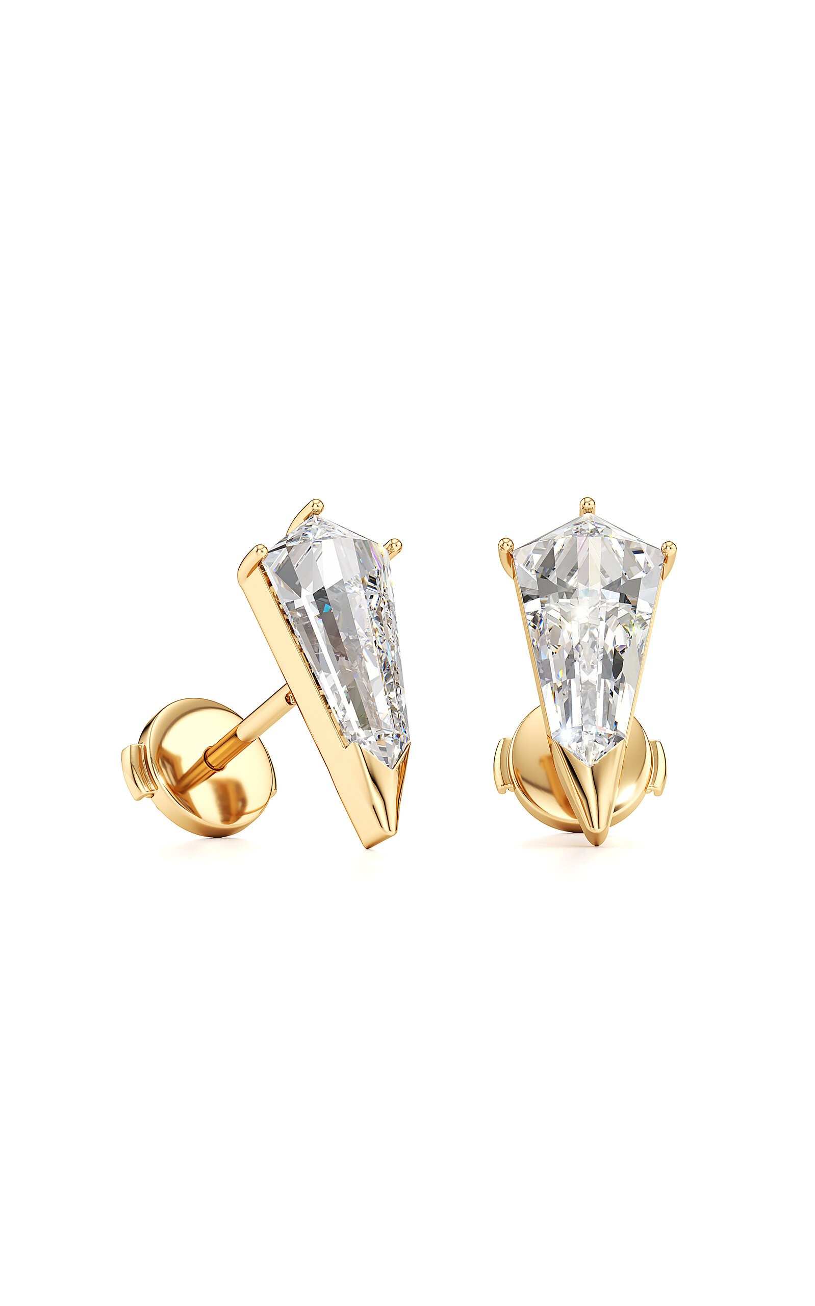 Unsaid - Large Phoenix 18K Yellow Gold Diamond Earrings - Yellow - OS - Moda Operandi - Gifts For Her