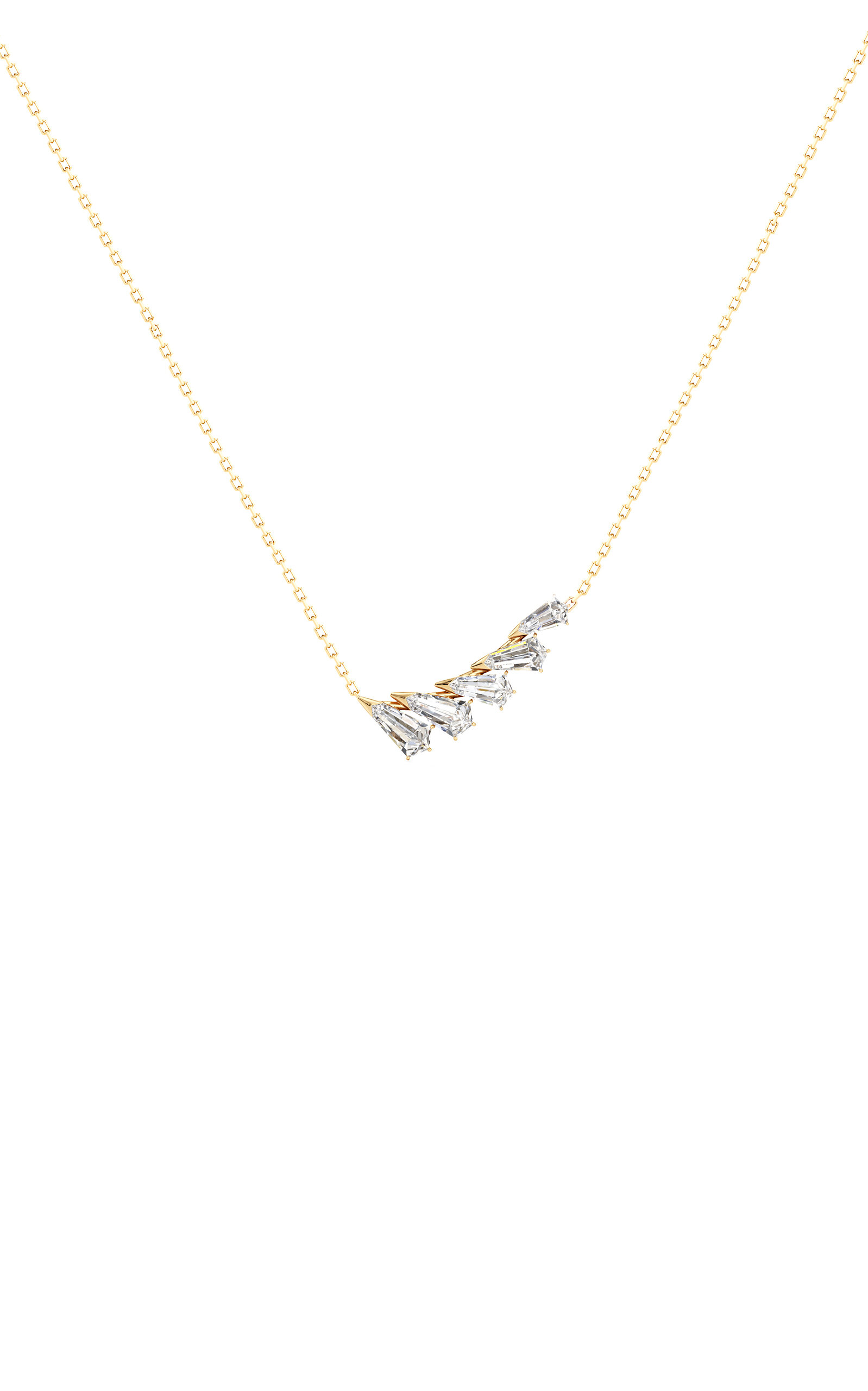 Unsaid Small Phoenix 18k Yellow Gold Diamond Necklace In Gold