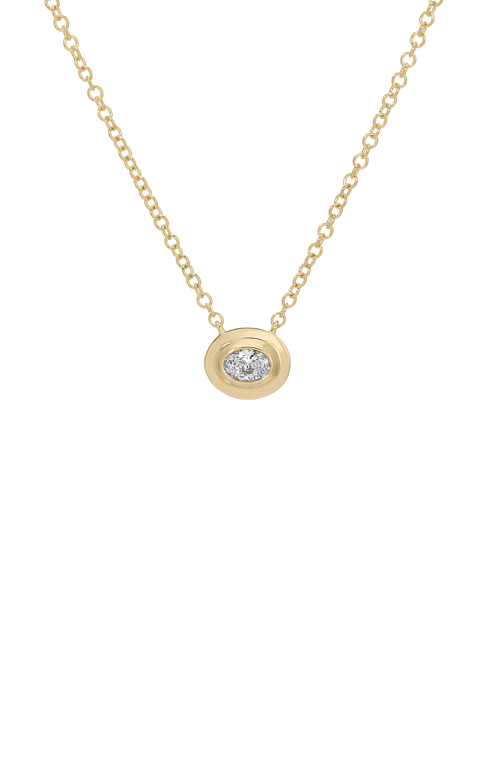 Ef Collection 14k Yellow Gold Diamond Necklace In Gray