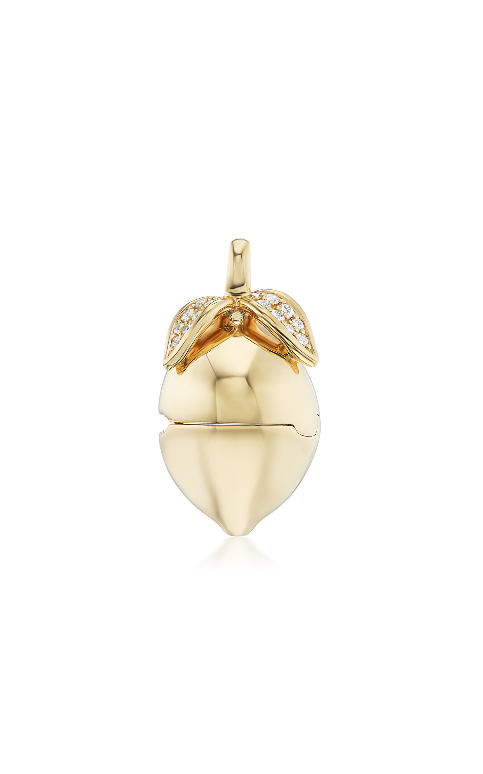 Sorellina Lemon 18k Yellow Gold Diamond Locket In Gold