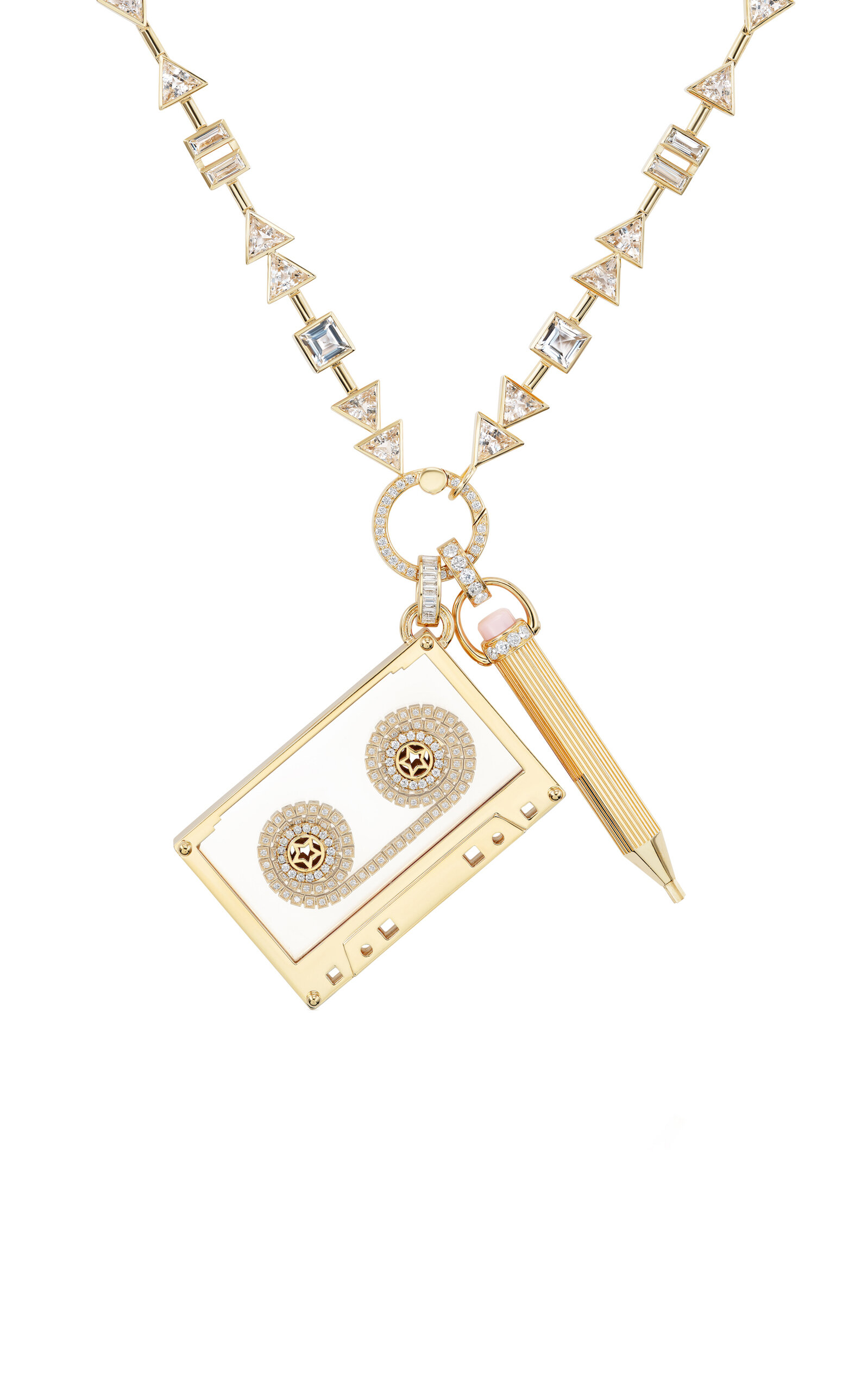 Sorellina The Playlist 18k Yellow Gold Multi-stone Necklace In Gold