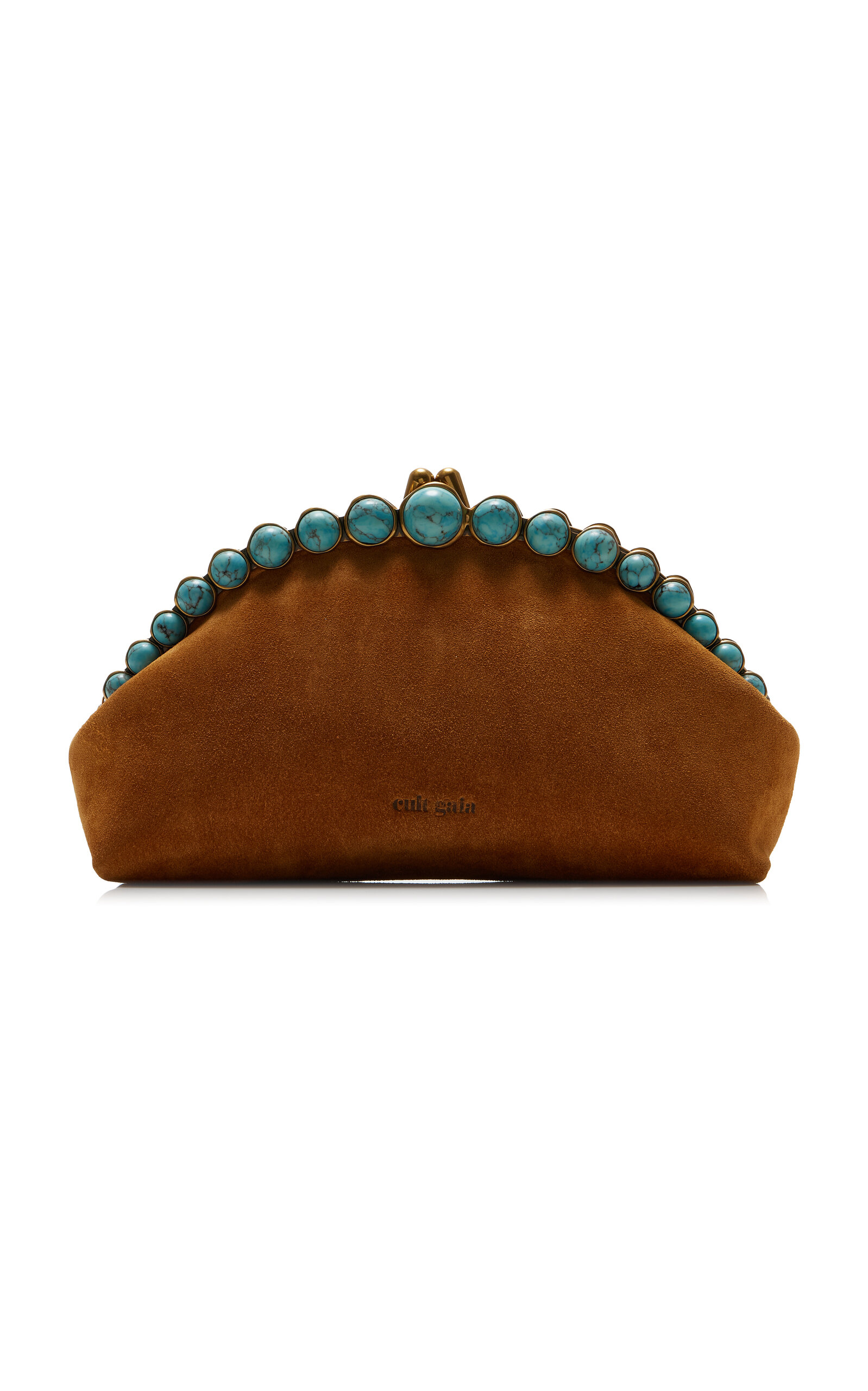 Cult Gaia Una Suede Clutch | Thumbnail 8