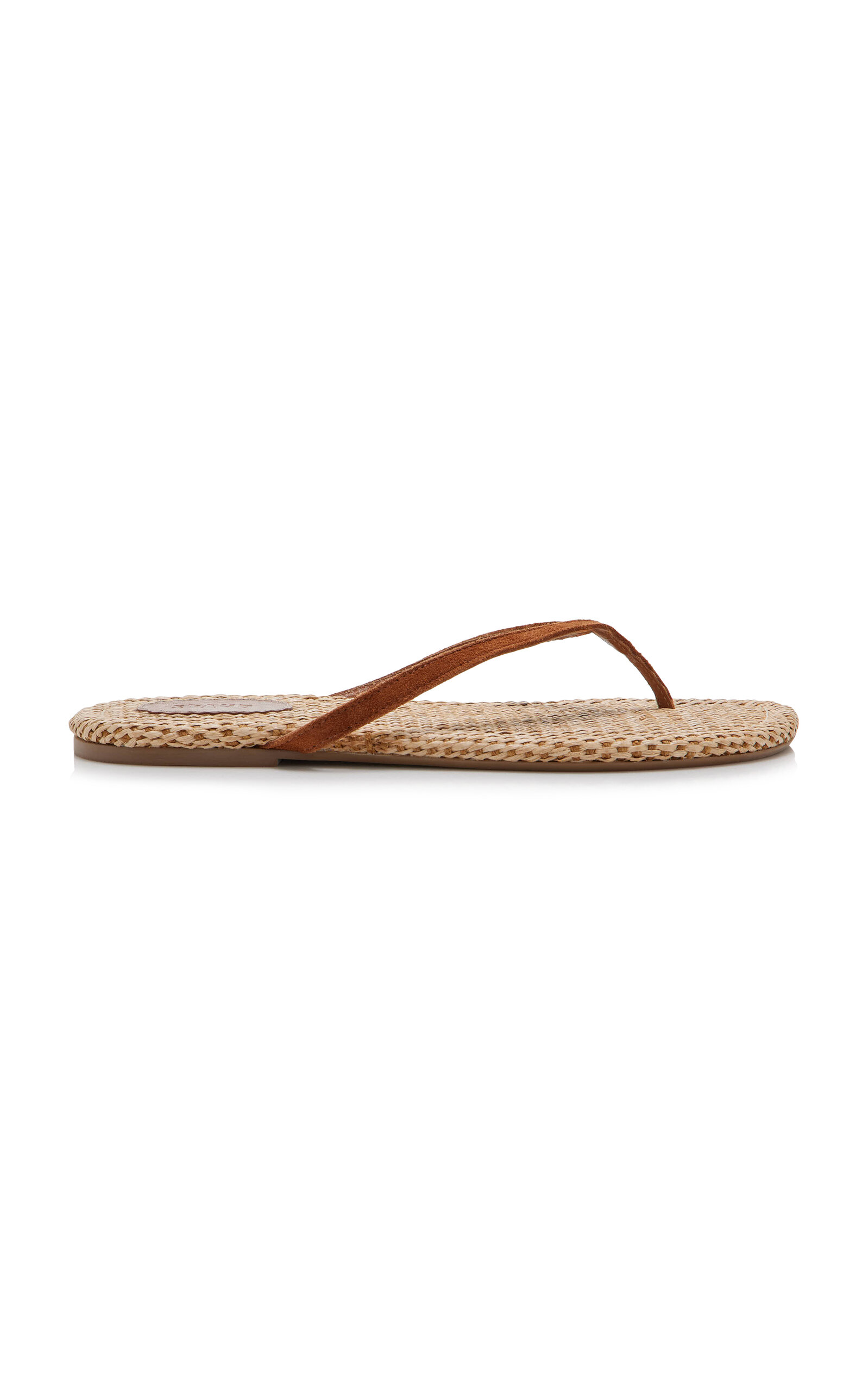 STAUD Freja Suede Thong Sandals