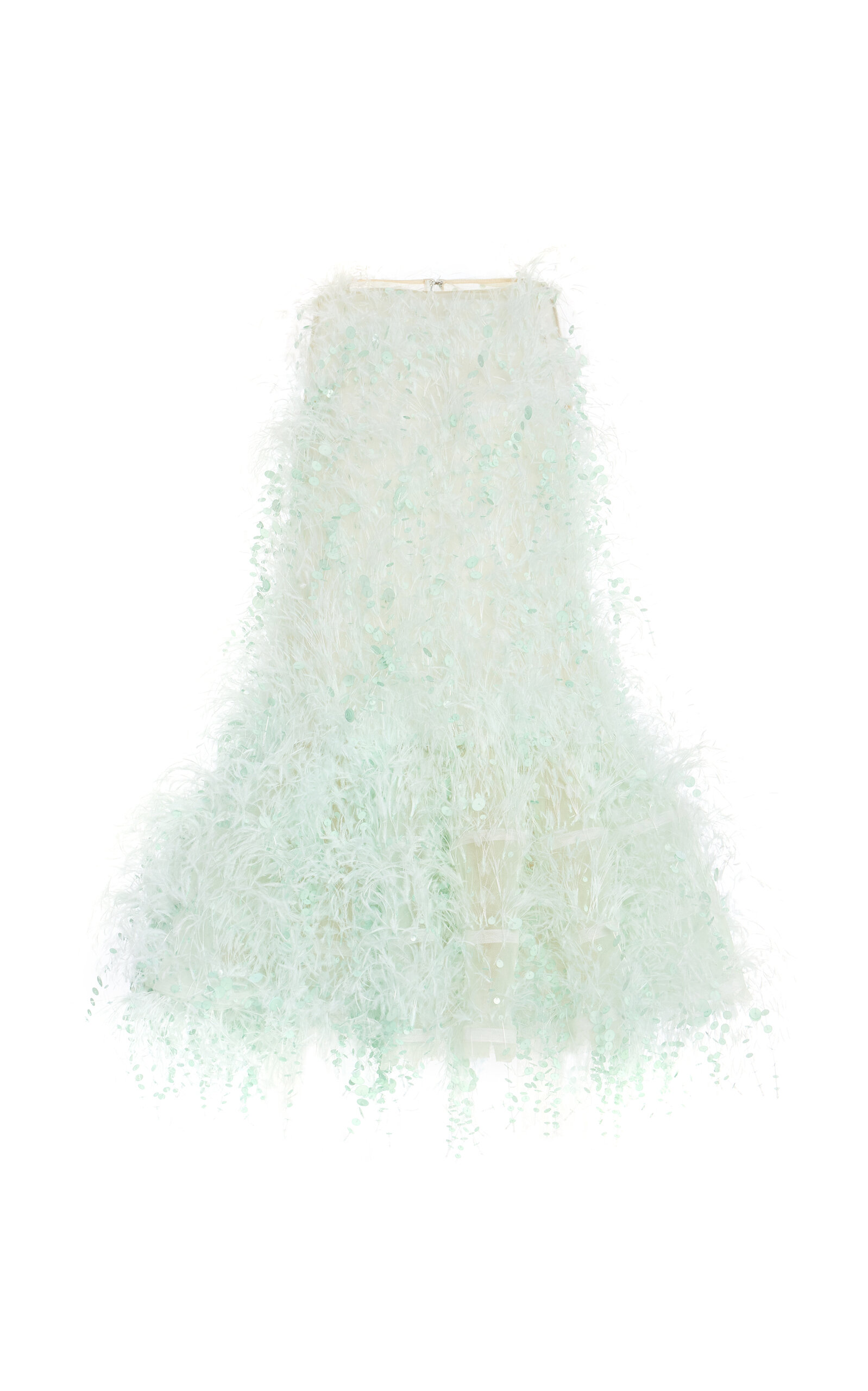 Oscar De La Renta Bubble-hem Point D'esprit Mini Dress In Green