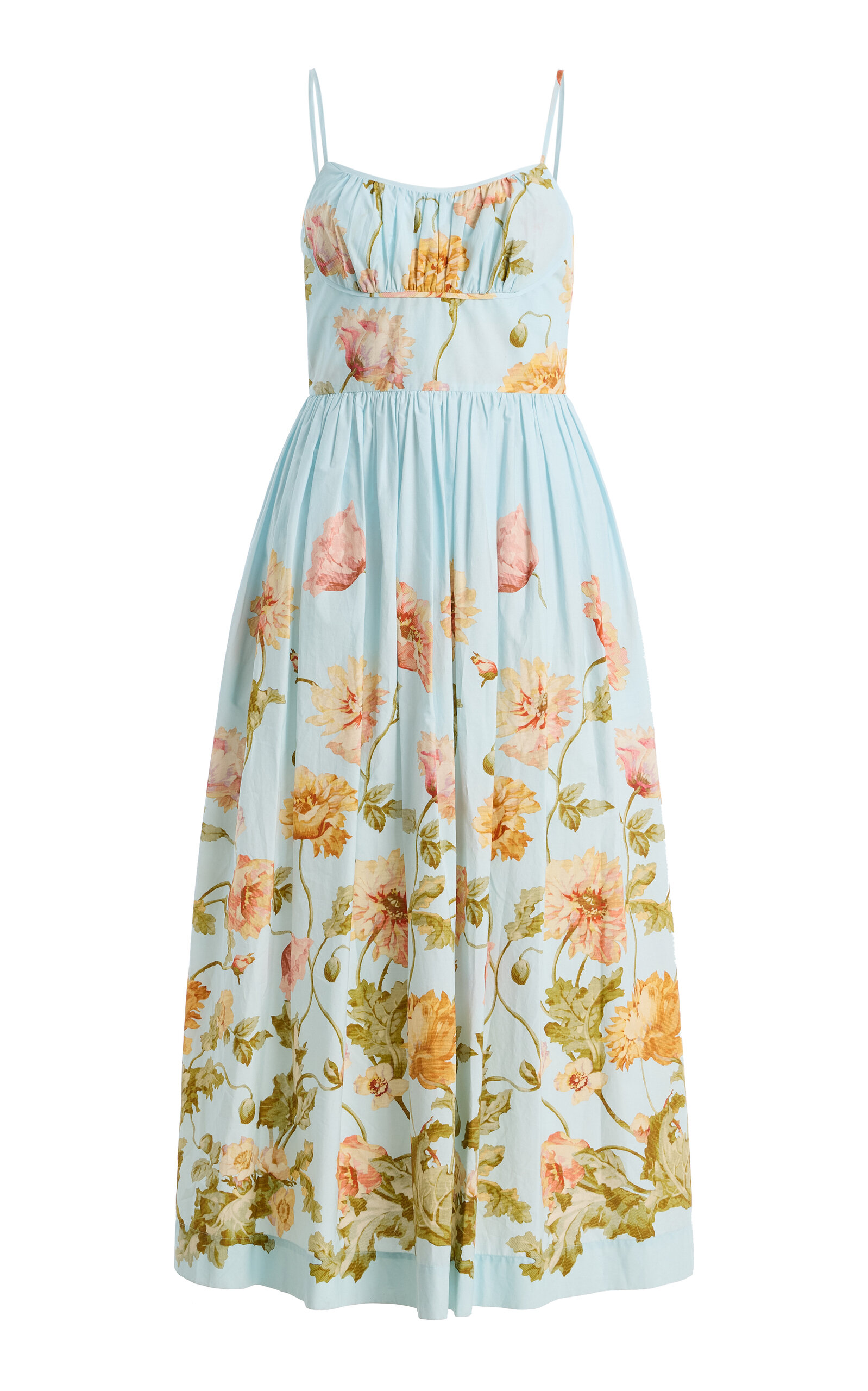 Cara Cara Alba Floral Cotton Midi Dress