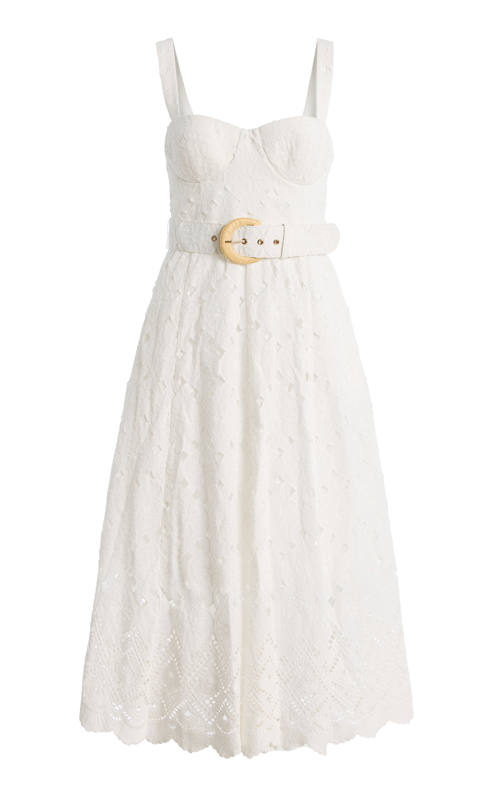Cara Cara Calypso Eyelet Cotton Midi Dress