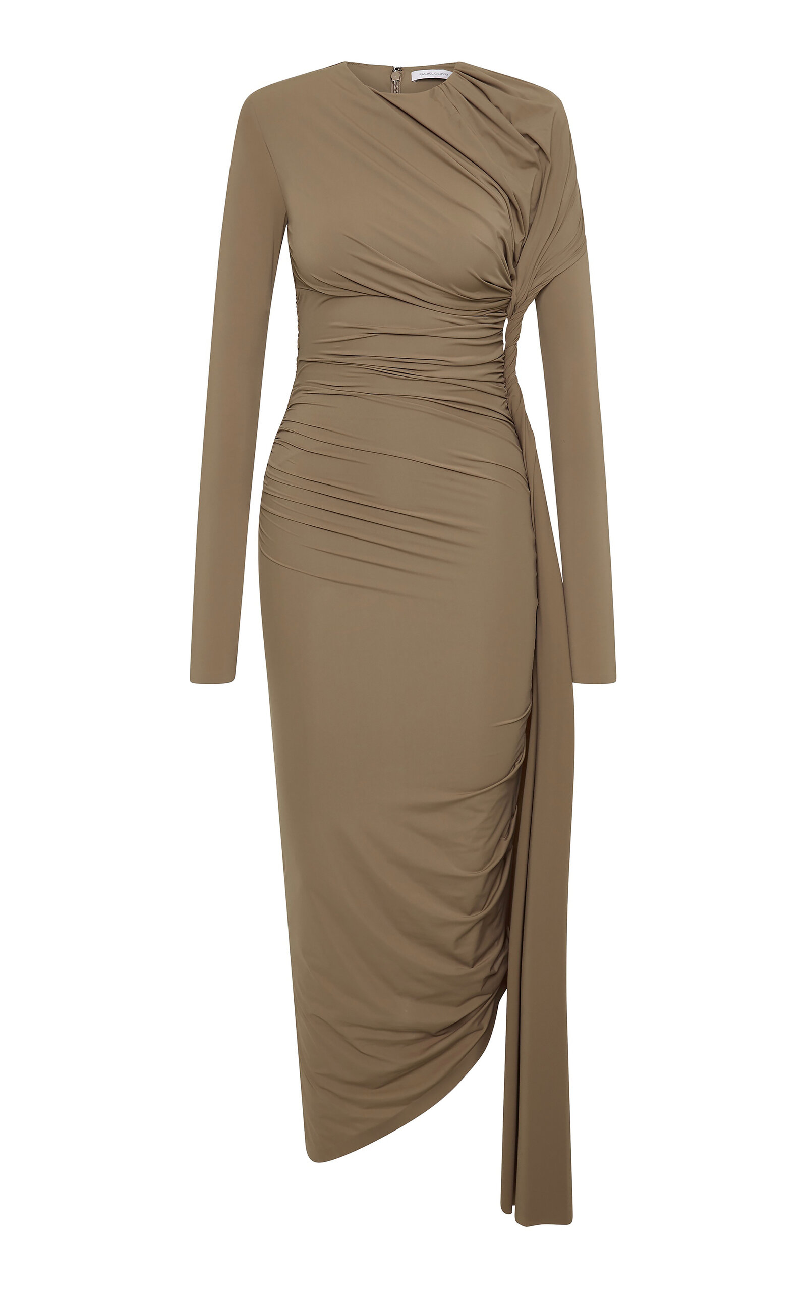 Rachel Gilbert Rico Ruched Dress - Brown