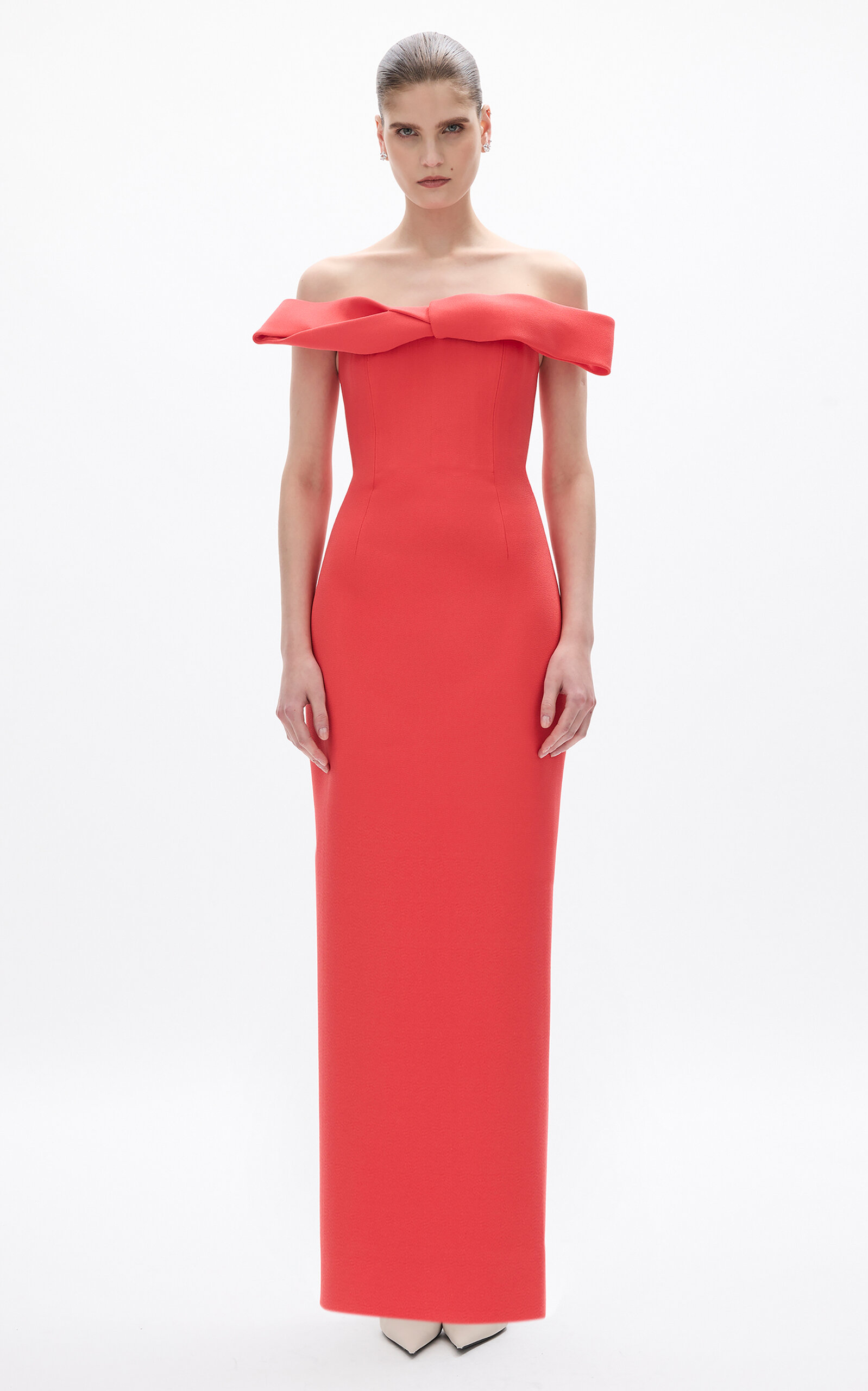 Rachel Gilbert Rydell Off-the-shoulder Midi Dress In Multi