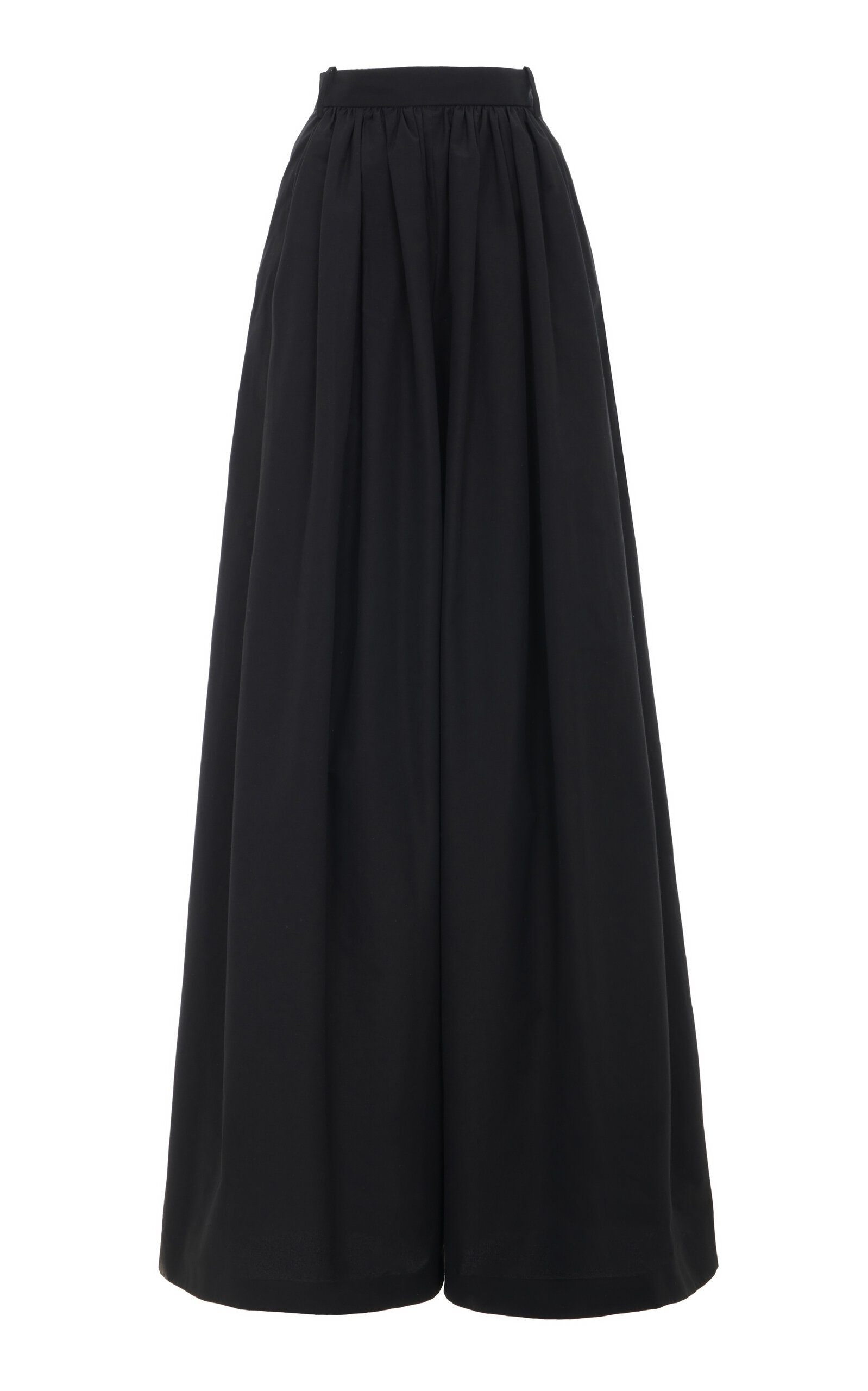 Ralph Lauren Vannesa Cotton-Blend Wide-Leg Pants - Black