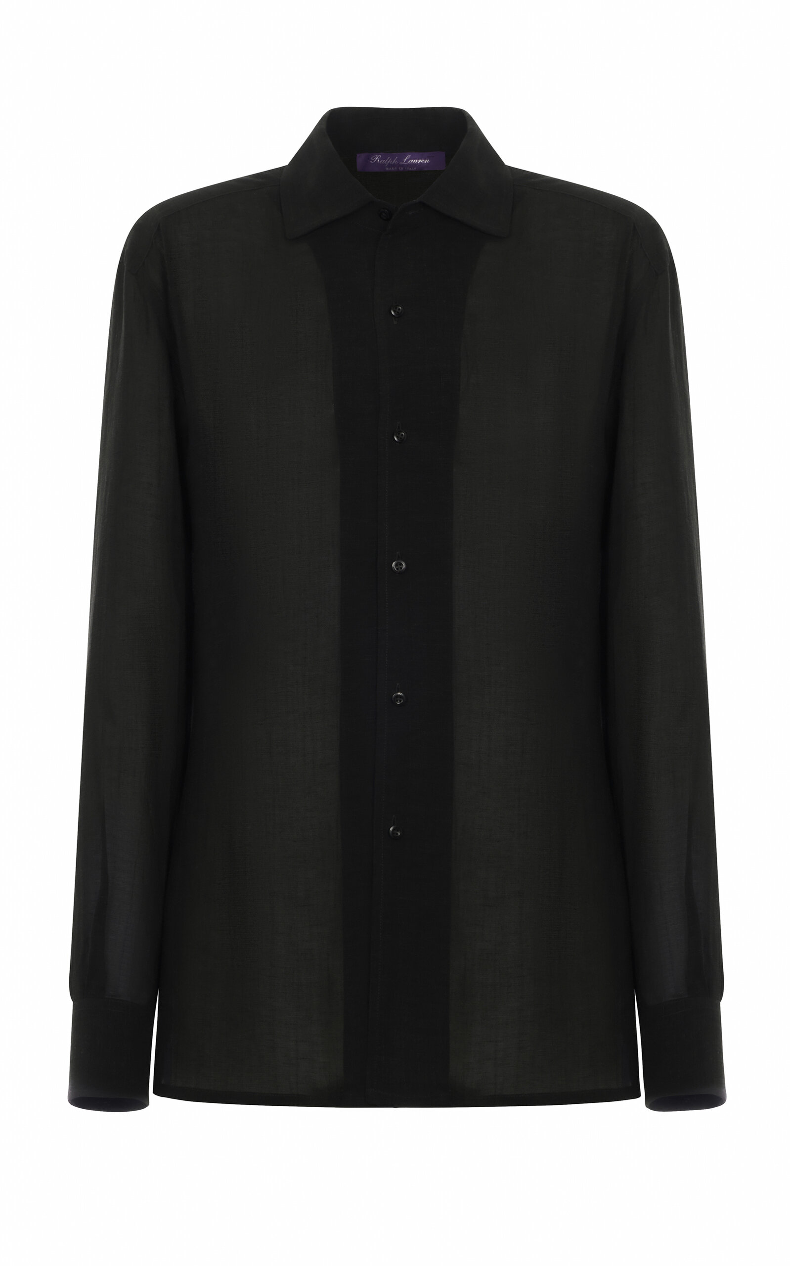 Ralph Lauren Capri Linen-Blend Shirt - Black