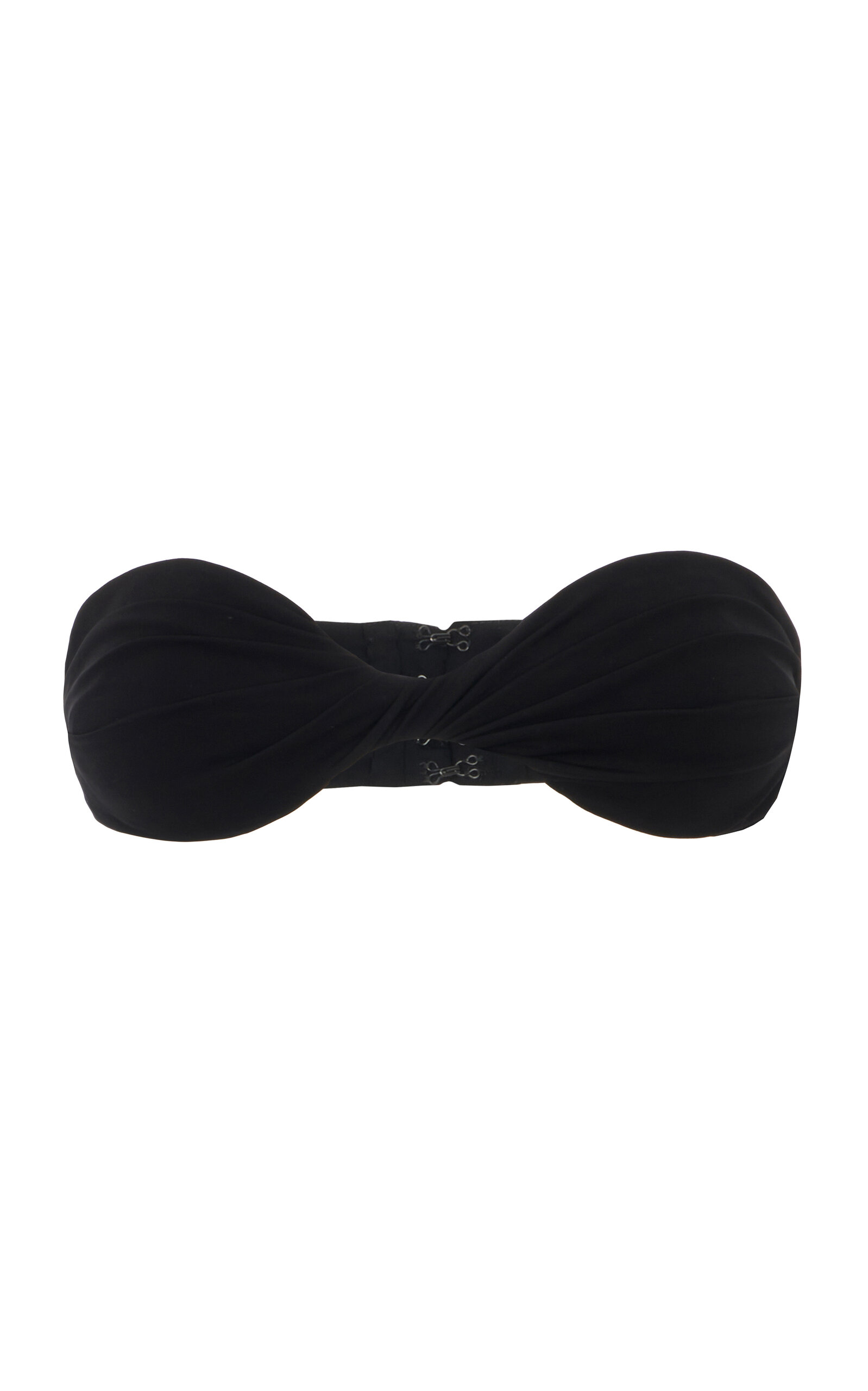 Ralph Lauren Cyndee Twisted Knit Bra Top - Black - XXL