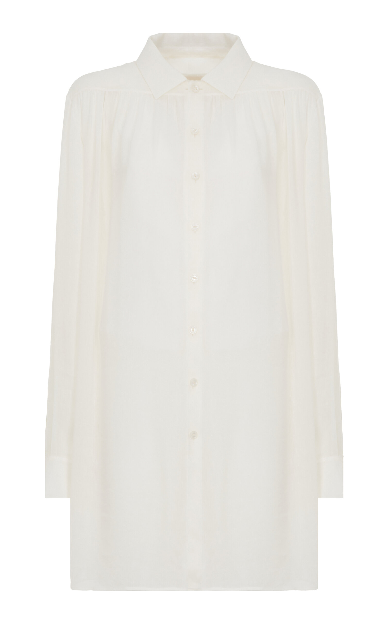 Ralph Lauren Karmen Chiffon Shirt In White
