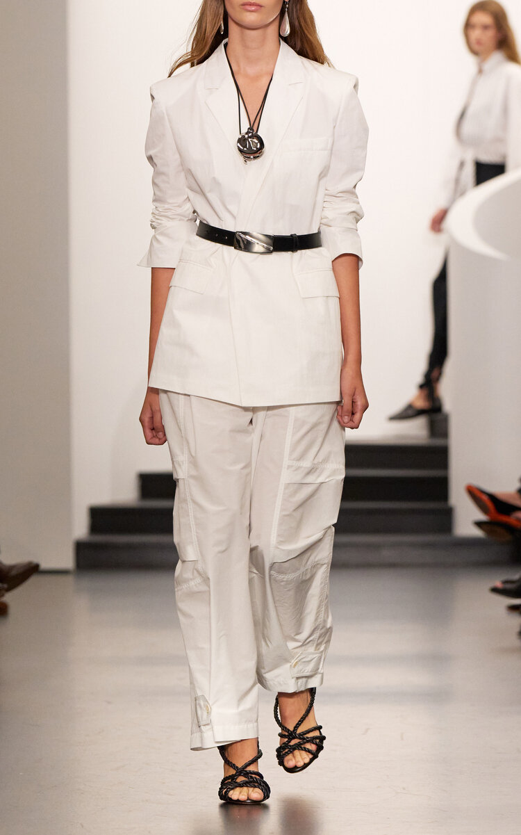 Ralph Lauren Sonya Cotton-blend Cargo Pants In White