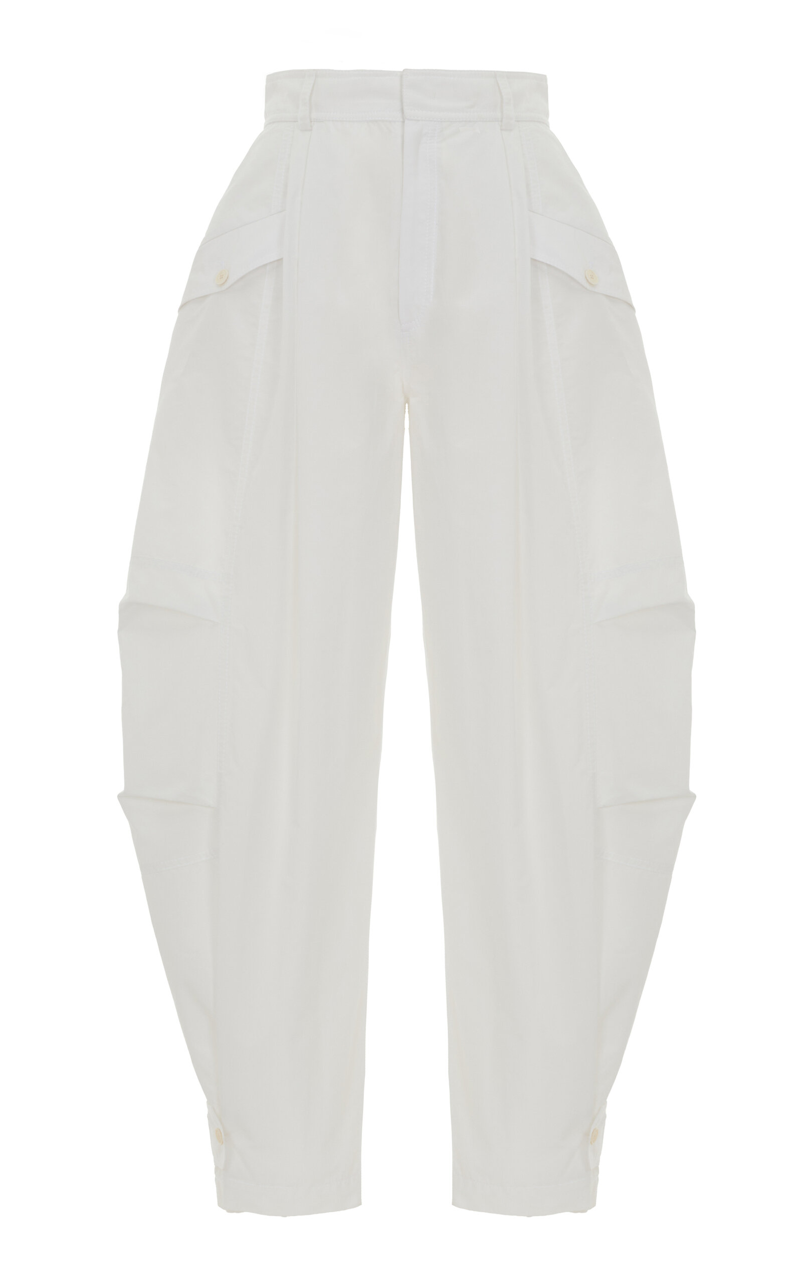 Ralph Lauren Sonya Cotton-Blend Cargo Pants - White
