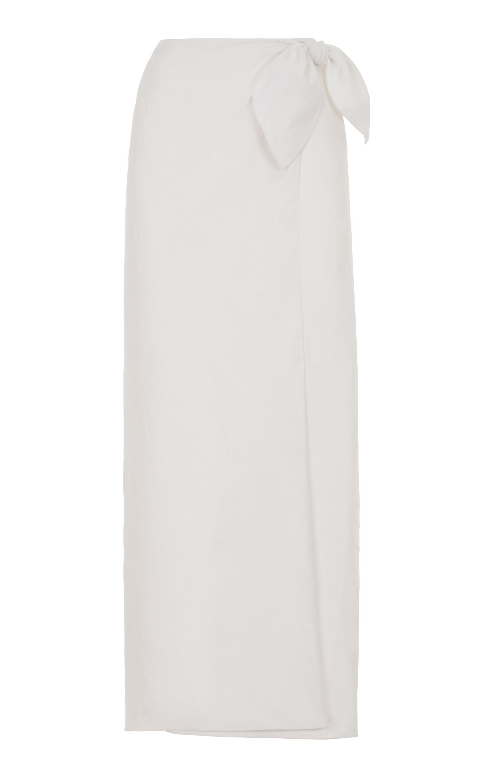 Ralph Lauren Trina Linen Maxi Wrap Skirt - White