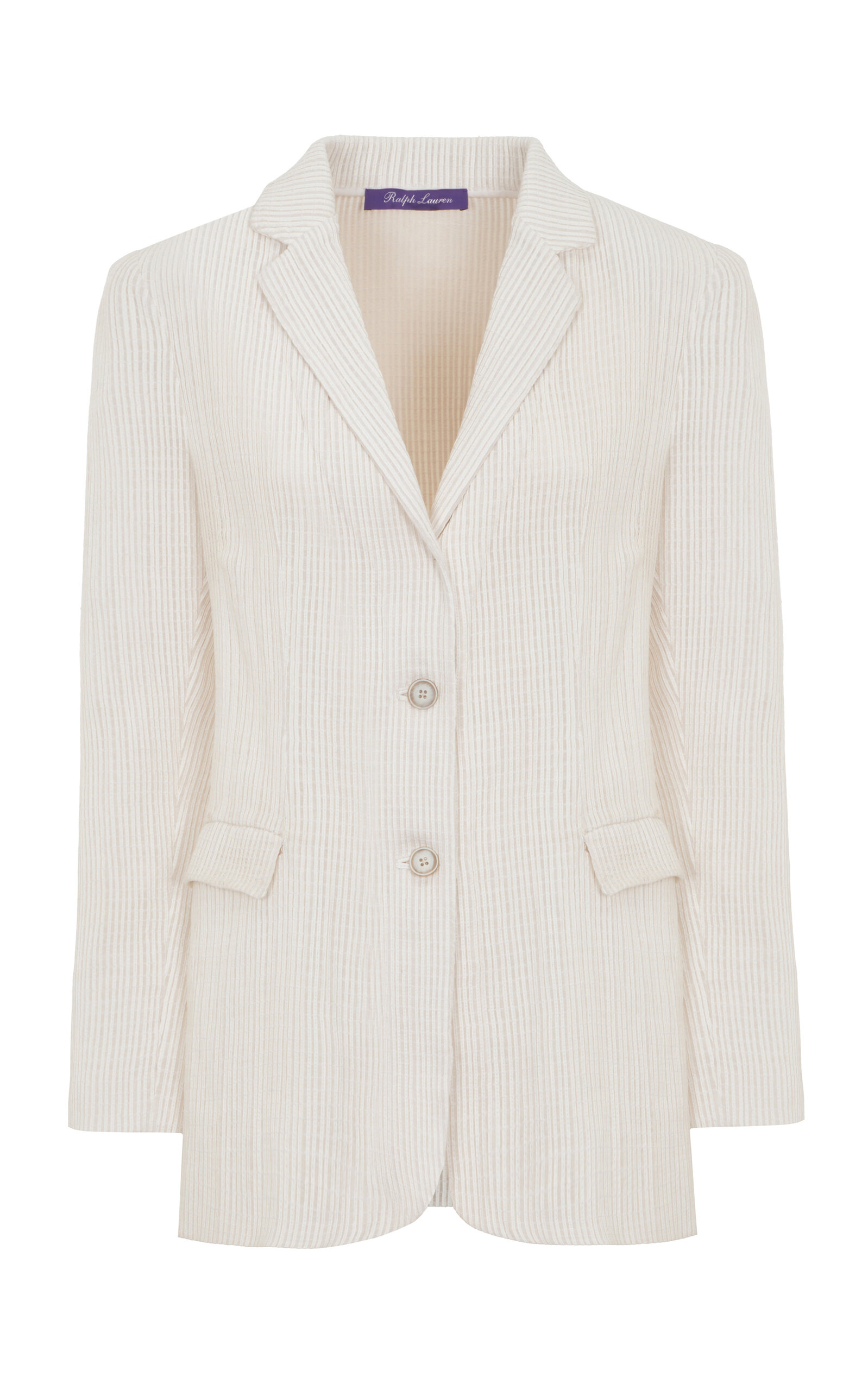 Ralph Lauren Angeline Leather Blazer - White