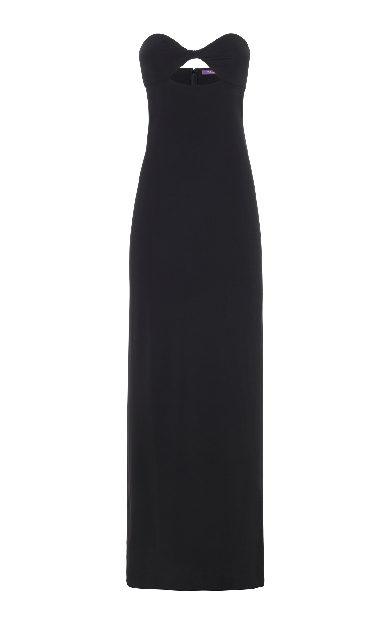 Ralph Lauren Sabbrina Strapless Stretch Crepe Maxi Dress - Black