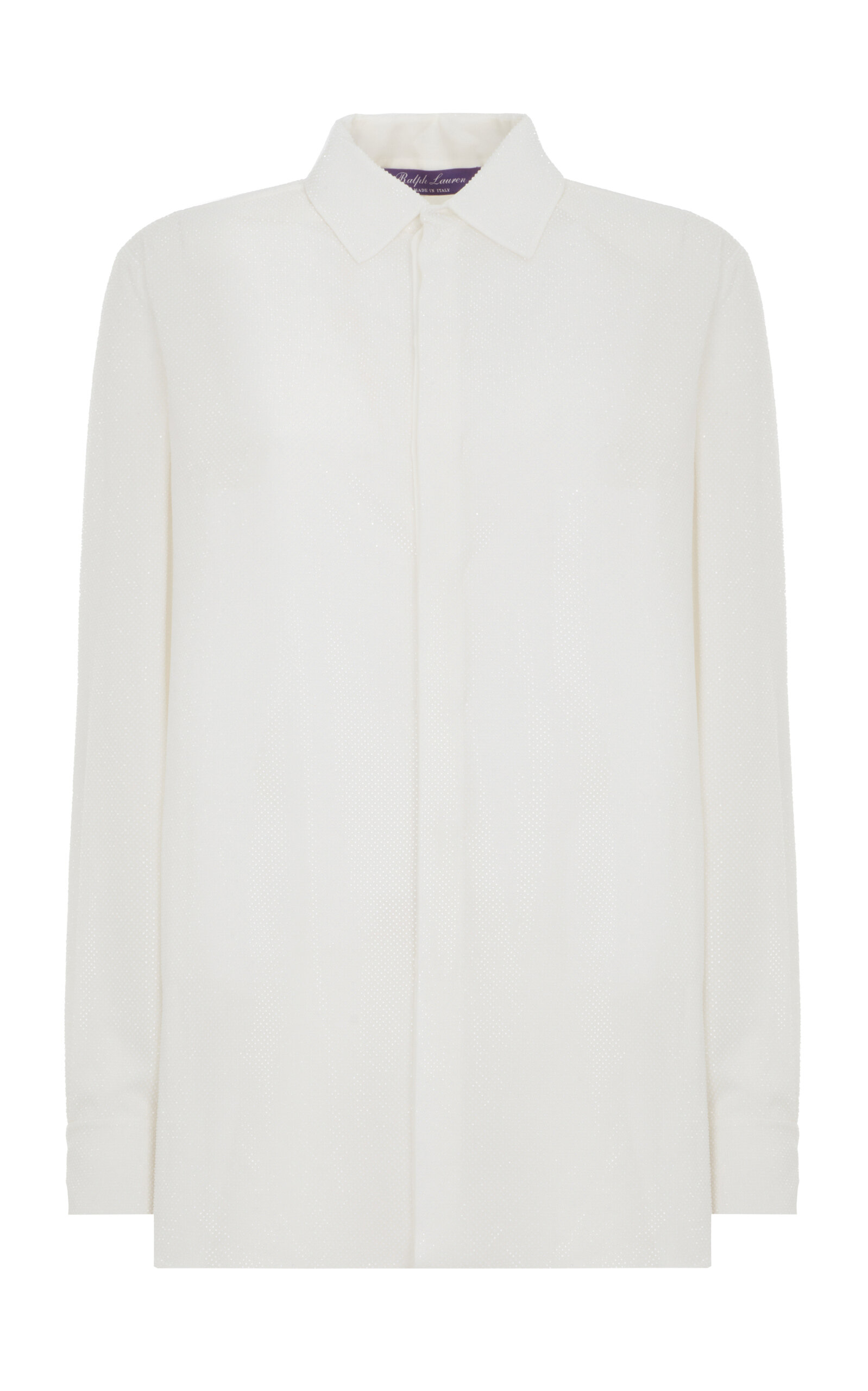 Ralph Lauren Adrien Mulberry Silk Shirt - White
