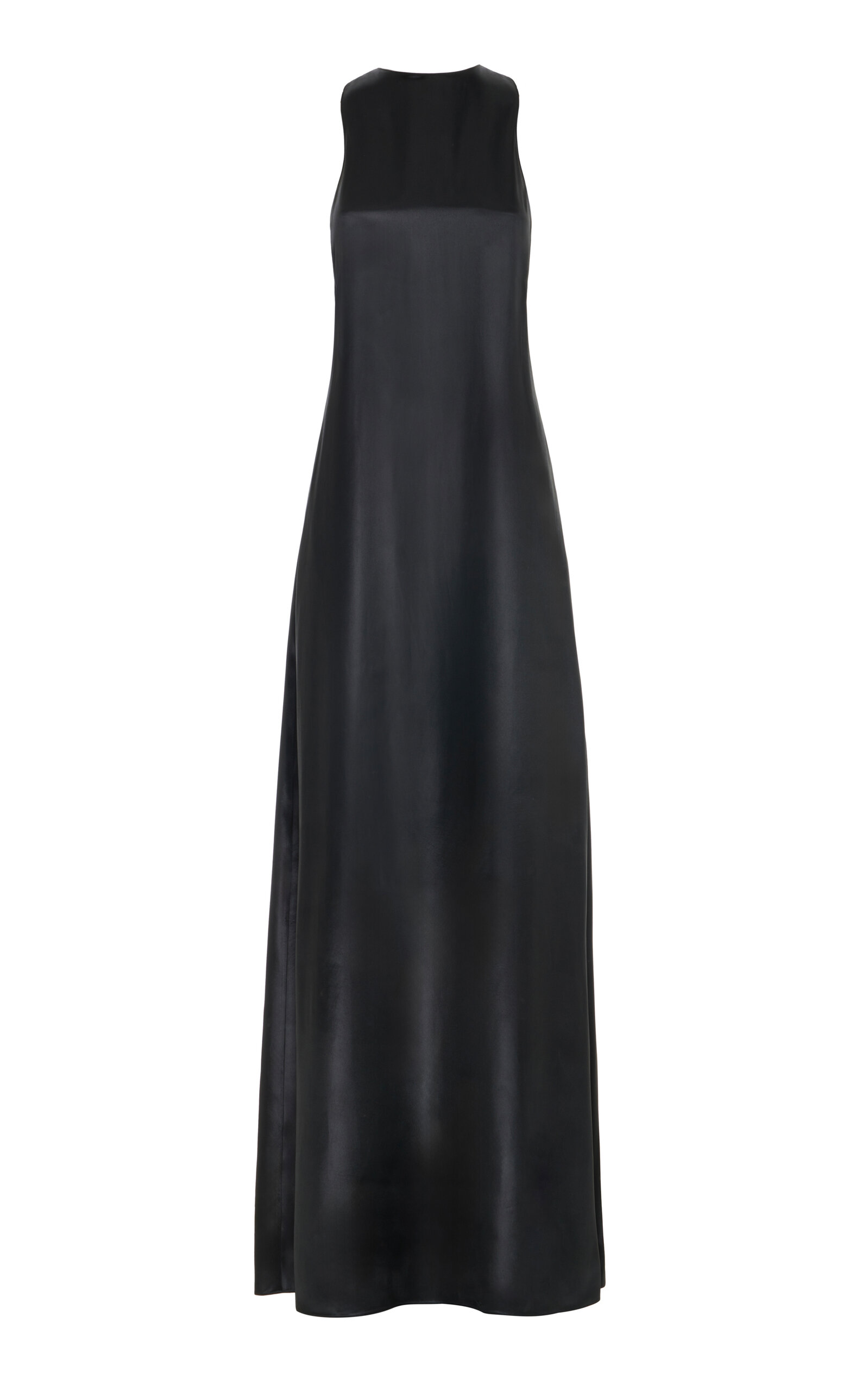 Ralph Lauren Josiah Satin Maxi Tank Dress - Black