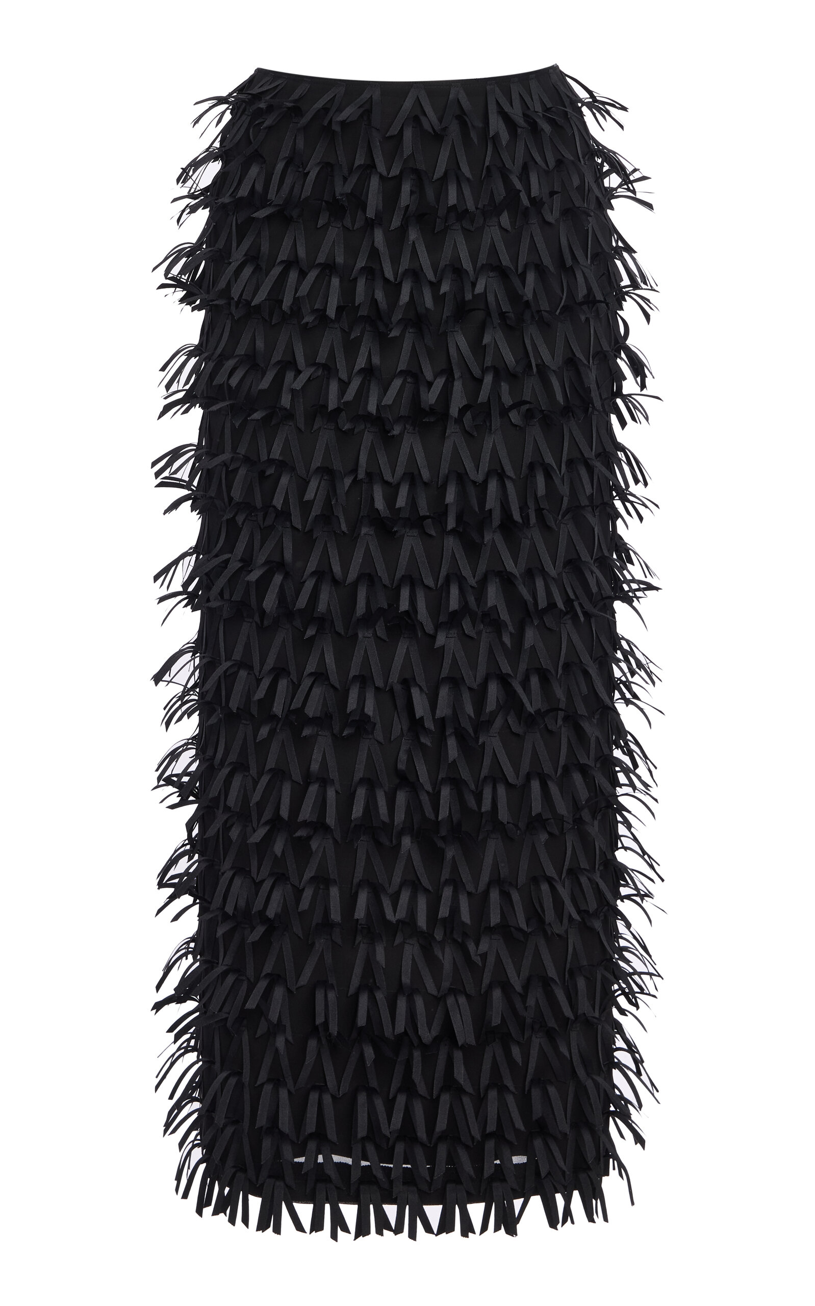 Lafayette 148 New York Embellished Straight Midi Skirt In Black