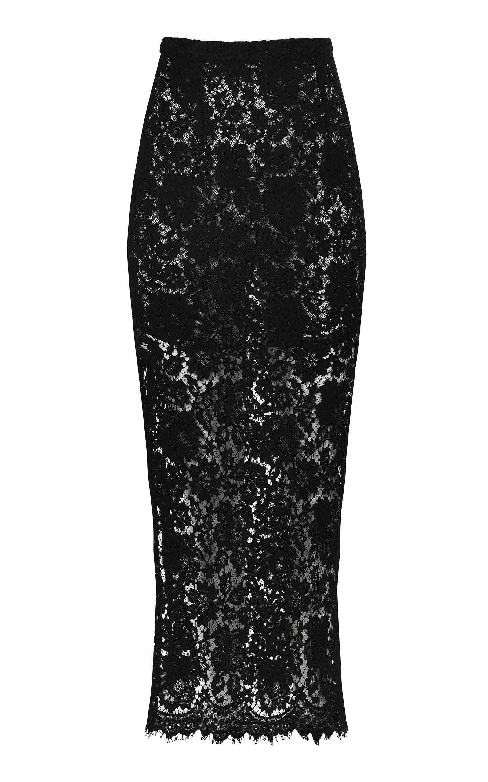 Francesca Miranda Siena Cotton Lace Maxi Skirt In Black