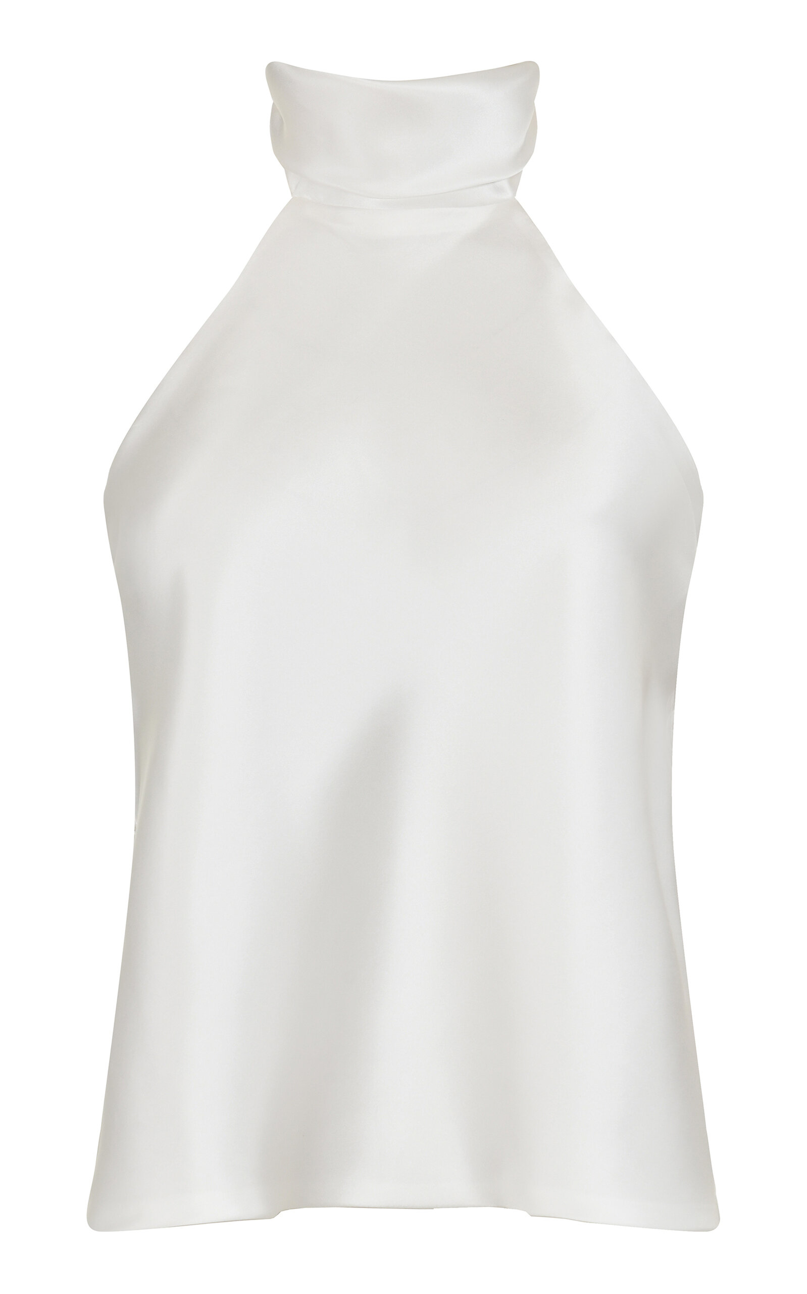 Francesca Miranda Rita Halter Silk Top In White