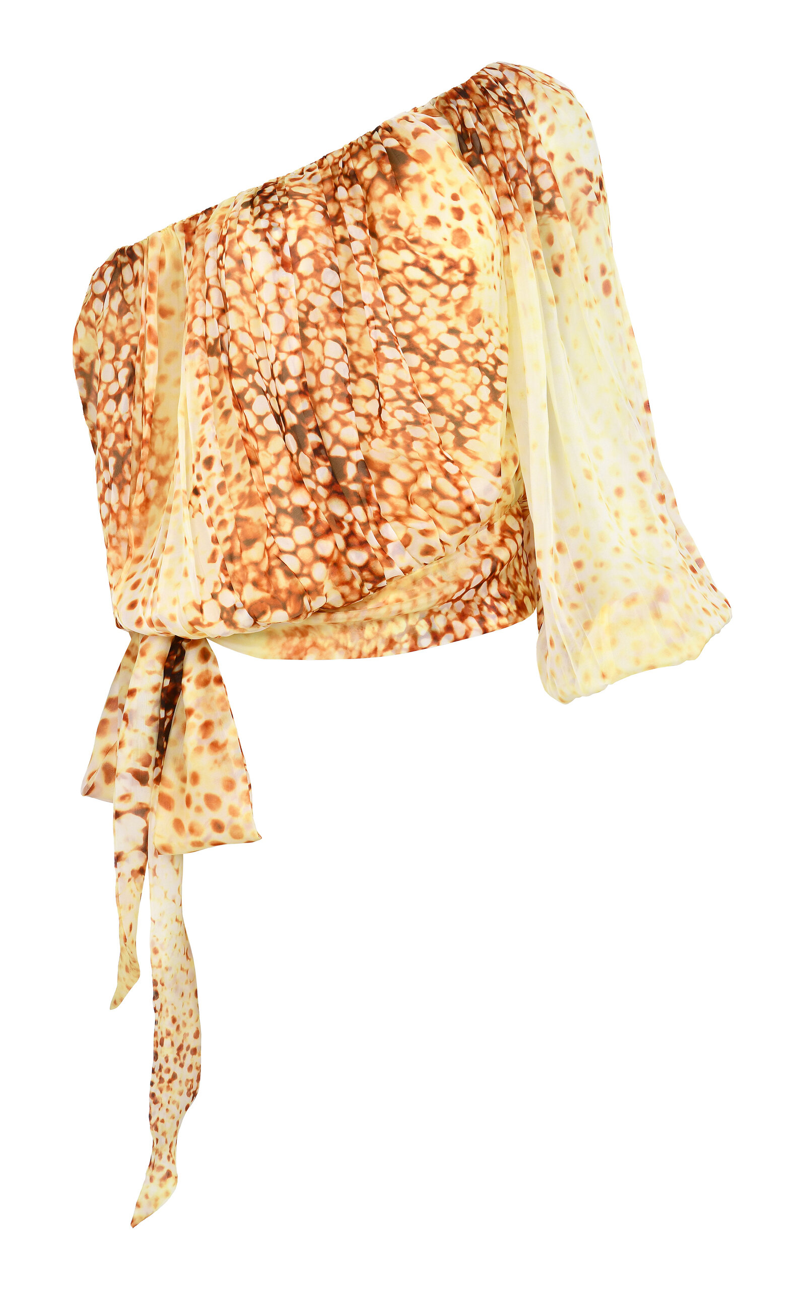 Francesca Miranda Aire Loose Silk Top - Yellow