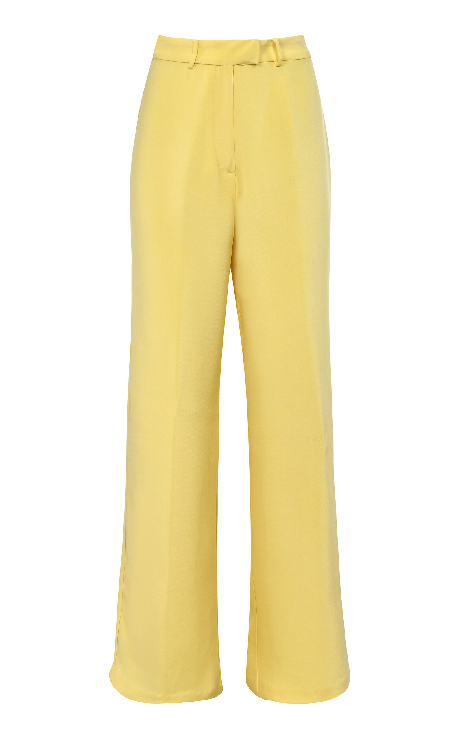 Francesca Miranda Clavel Silk Pants In Yellow