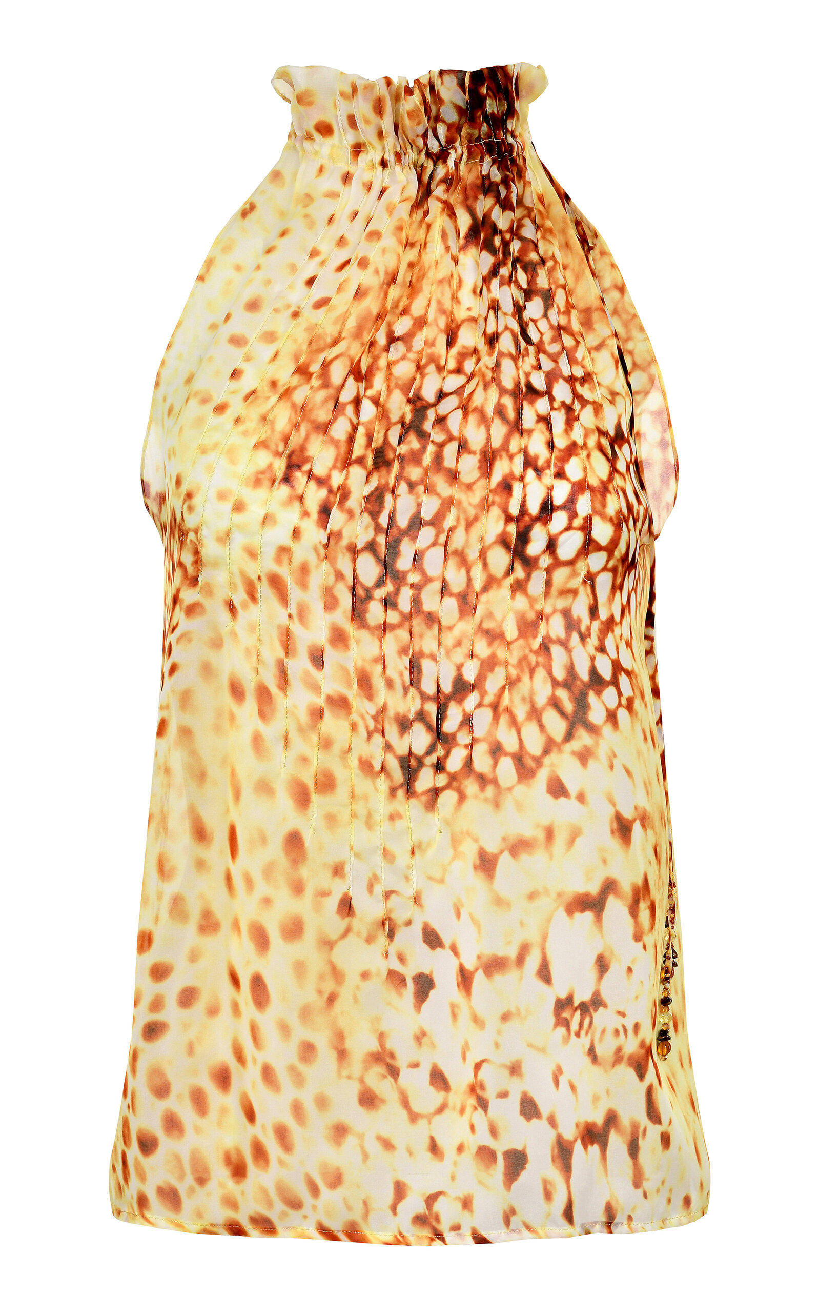 Francesca Miranda Hilo Sleeveless Silk Top - Yellow