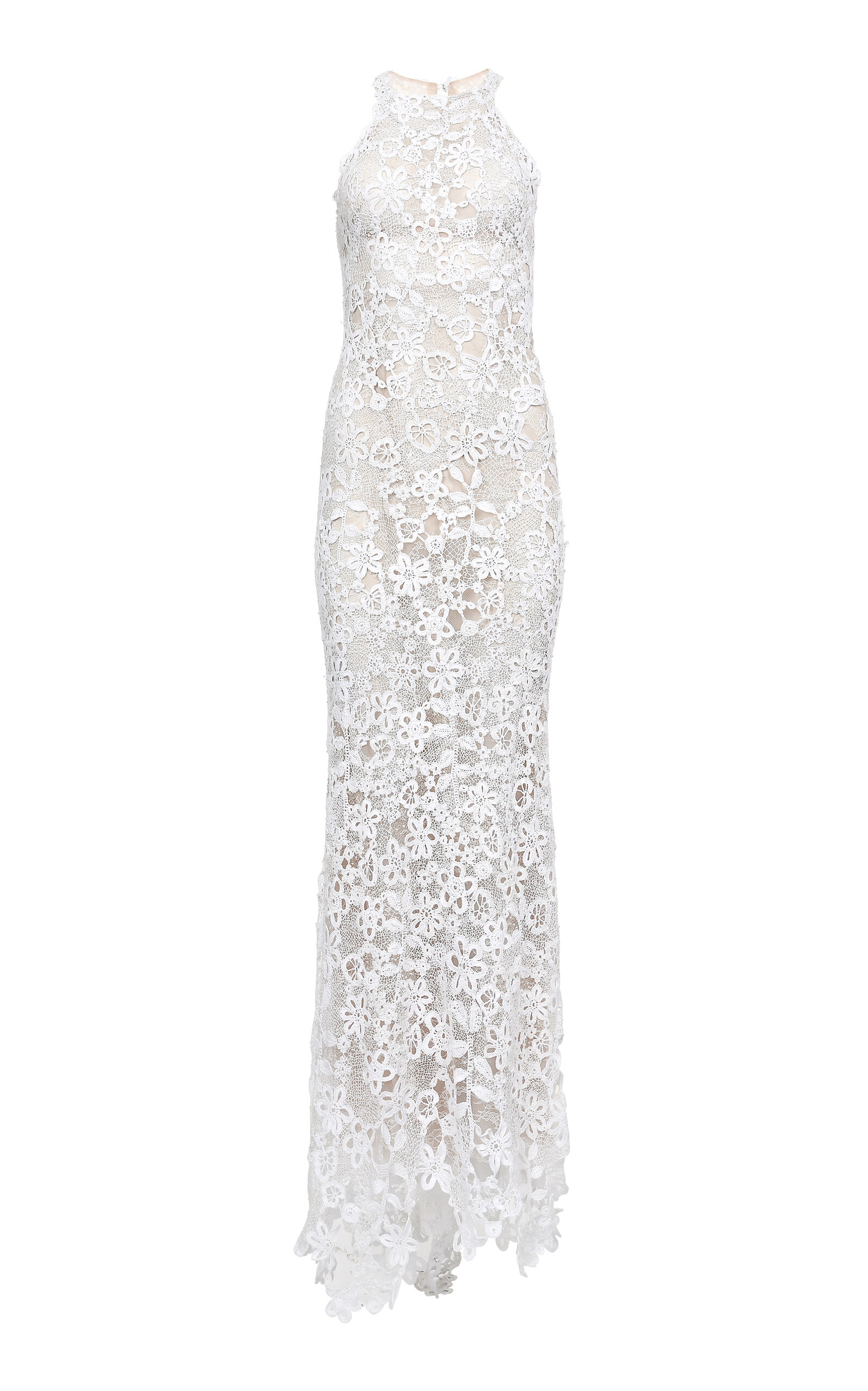 Francesca Miranda Primrose Cotton Hand-Crocheted Maxi Dress - White