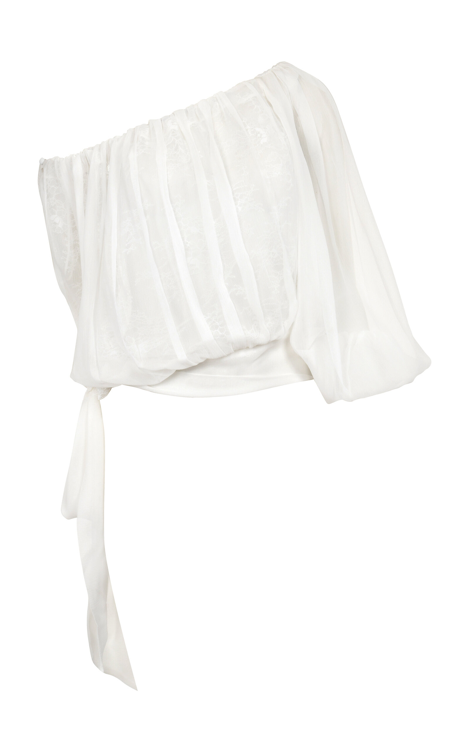 Francesca Miranda Aire Sheer Silk Top - White