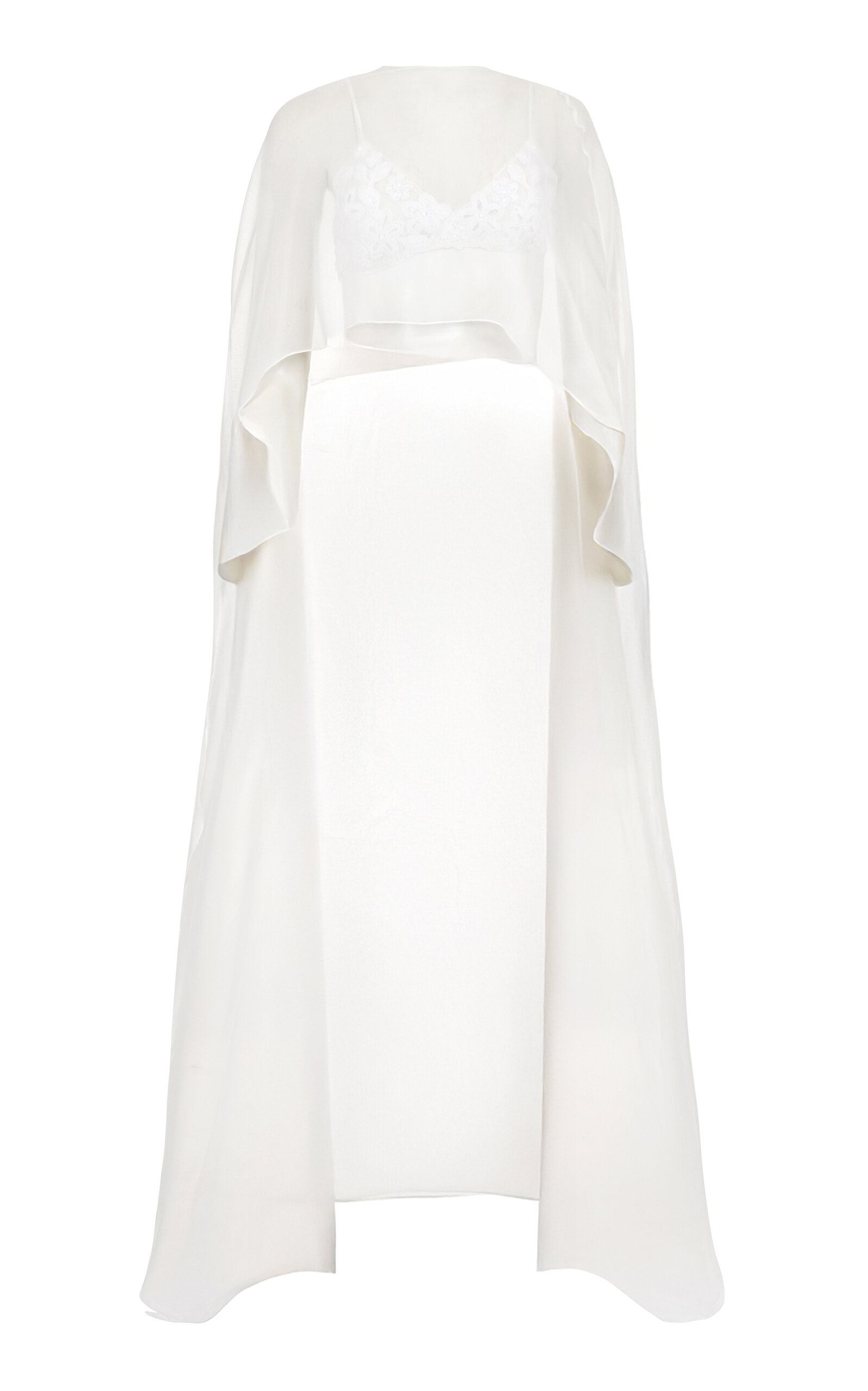 Francesca Miranda Mist Sheer Silk Top With Cloud Bralette