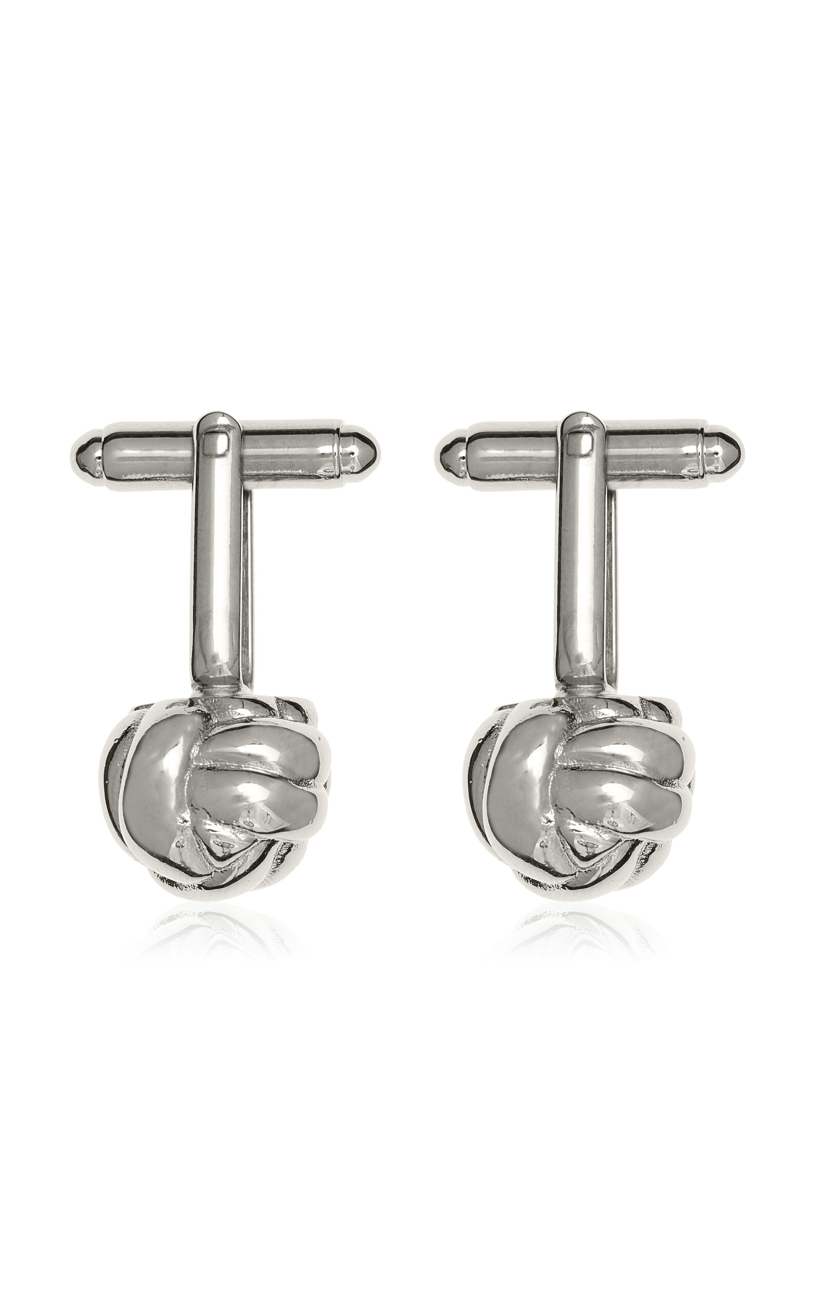 Brandon Maxwell The Spira Cufflink Pair - Silver - OS
